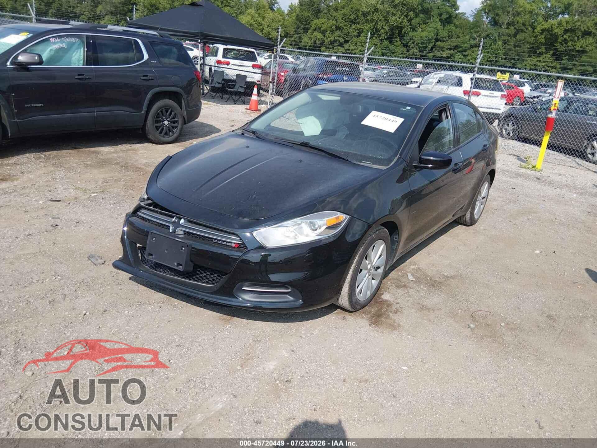 DODGE DART 2015 - 1C3CDFDH4FD123522