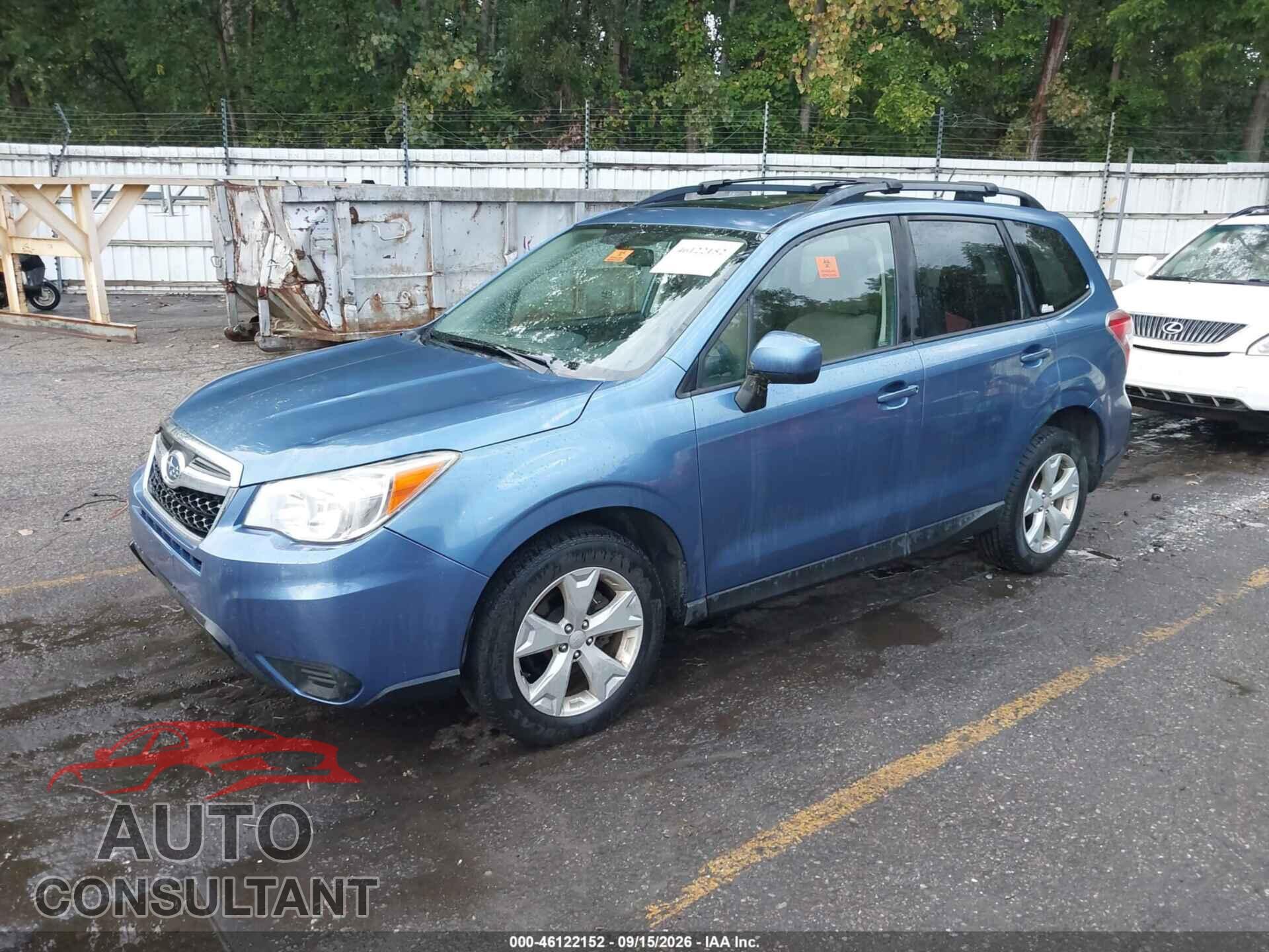 SUBARU FORESTER 2015 - JF2SJADC1FH519280