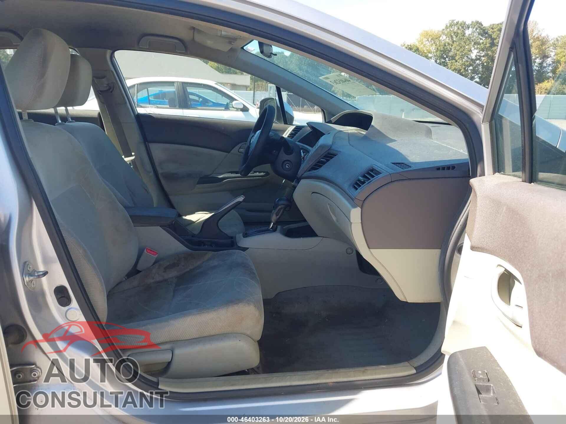 HONDA CIVIC 2012 - 19XFB2F56CE325623