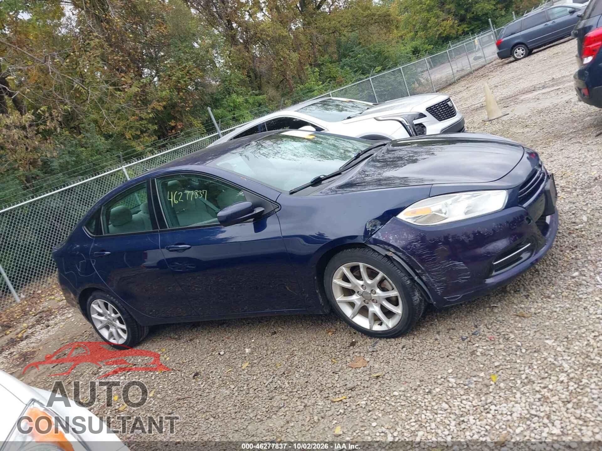 DODGE DART 2013 - 1C3CDFBA3DD137205