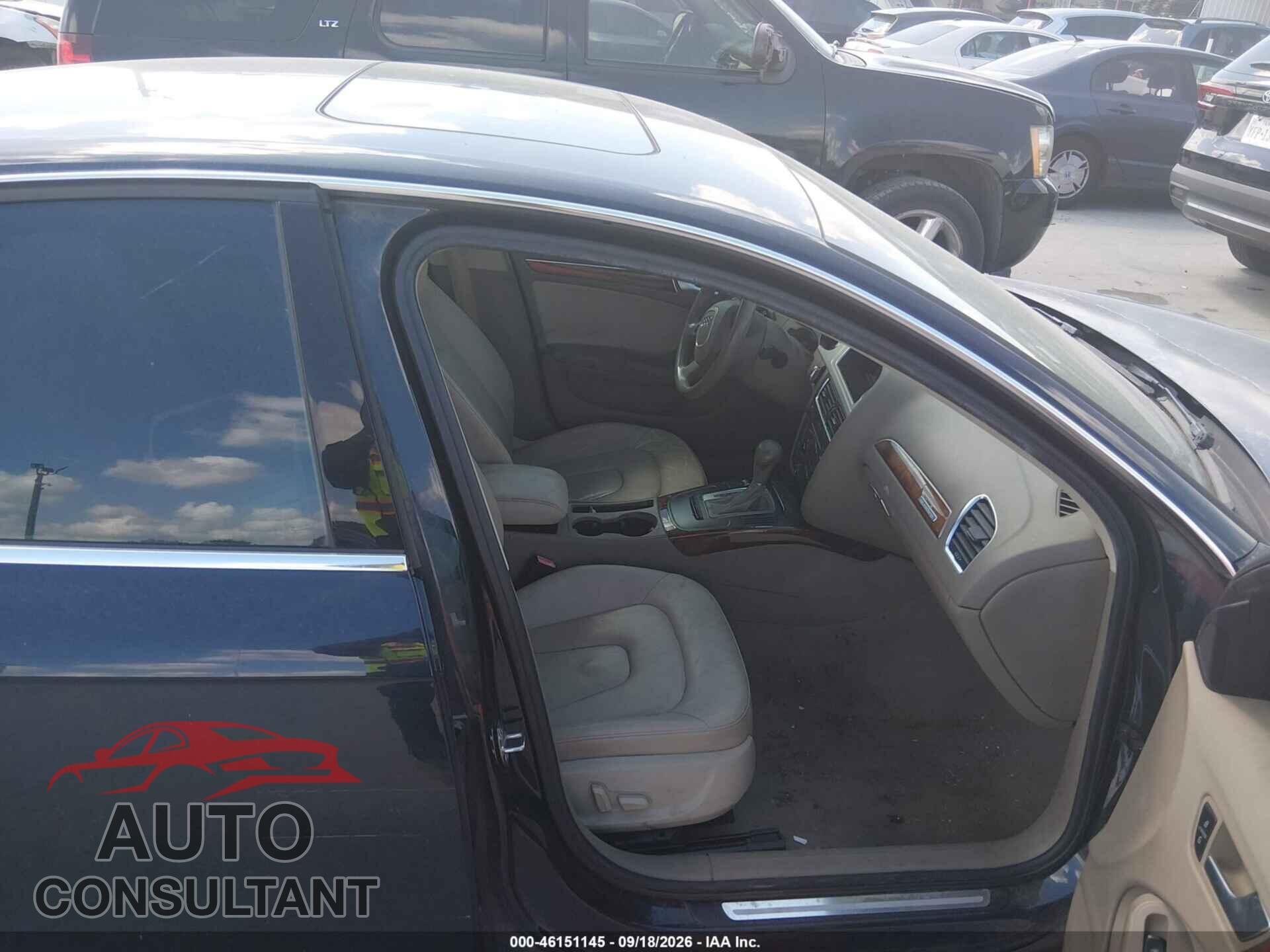 AUDI A4 2012 - WAUBFAFLXCA037020