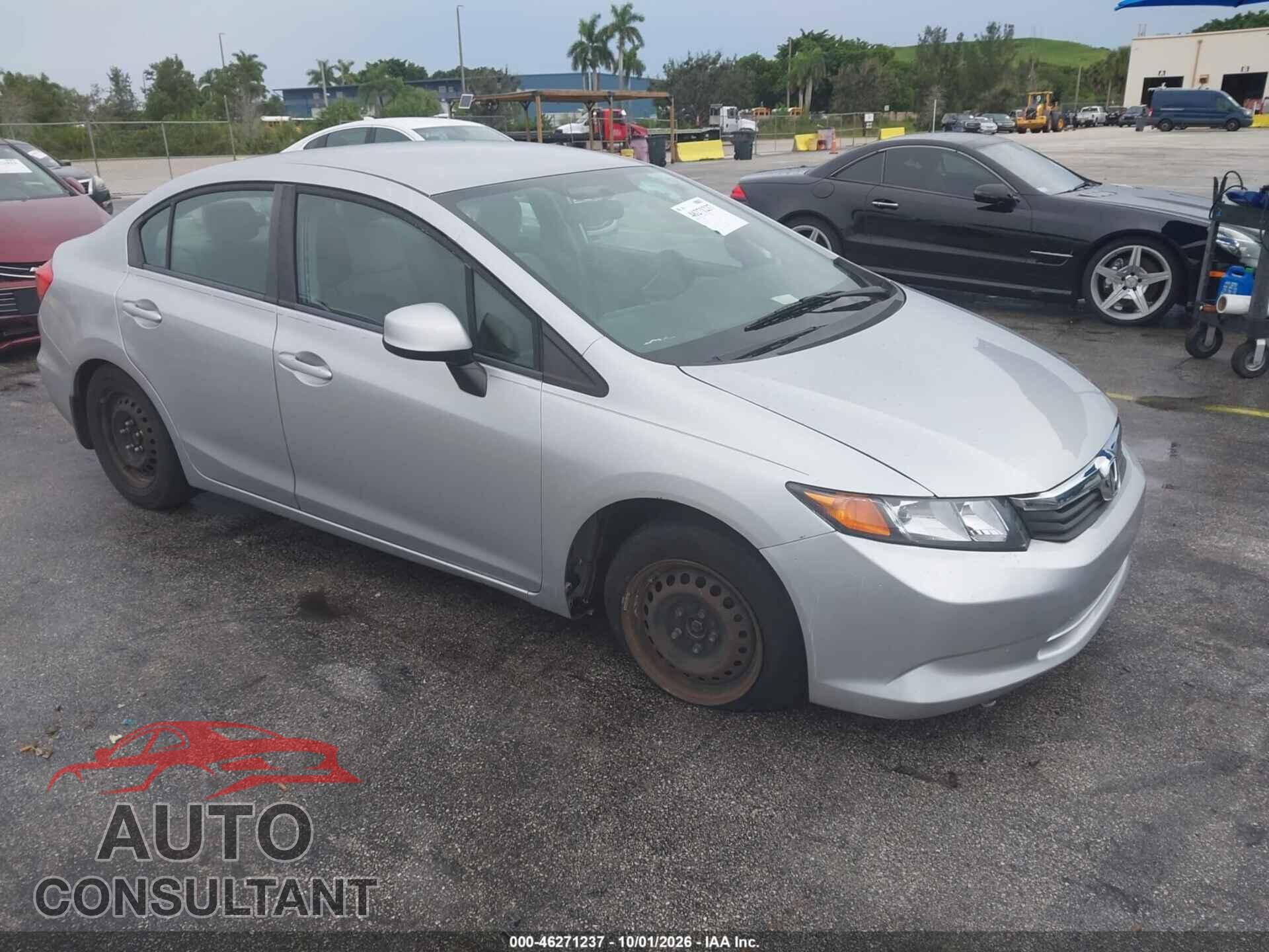 HONDA CIVIC 2012 - 19XFB2F56CE067510