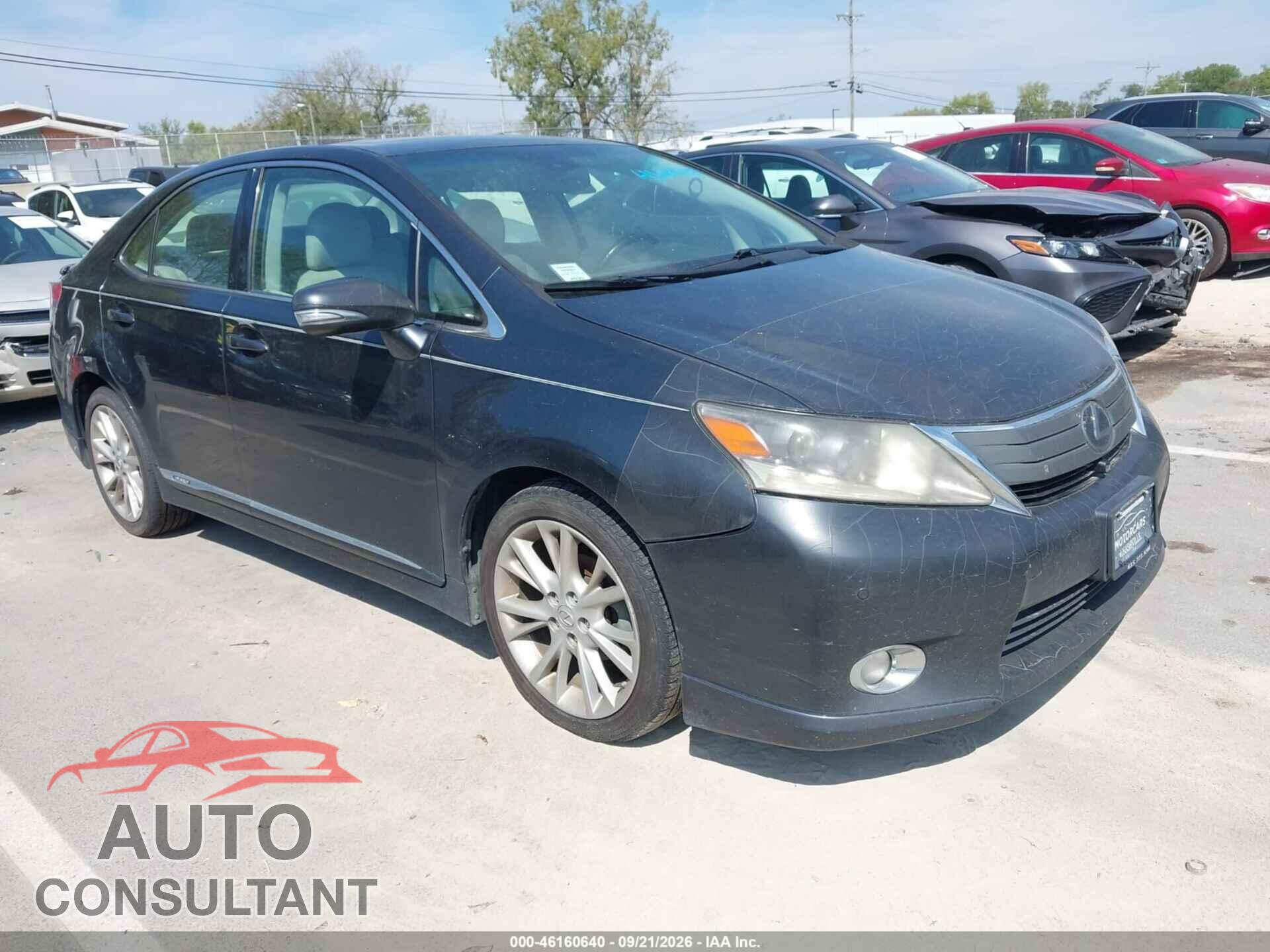 LEXUS HS 250H 2010 - JTHBB1BA1A2006263