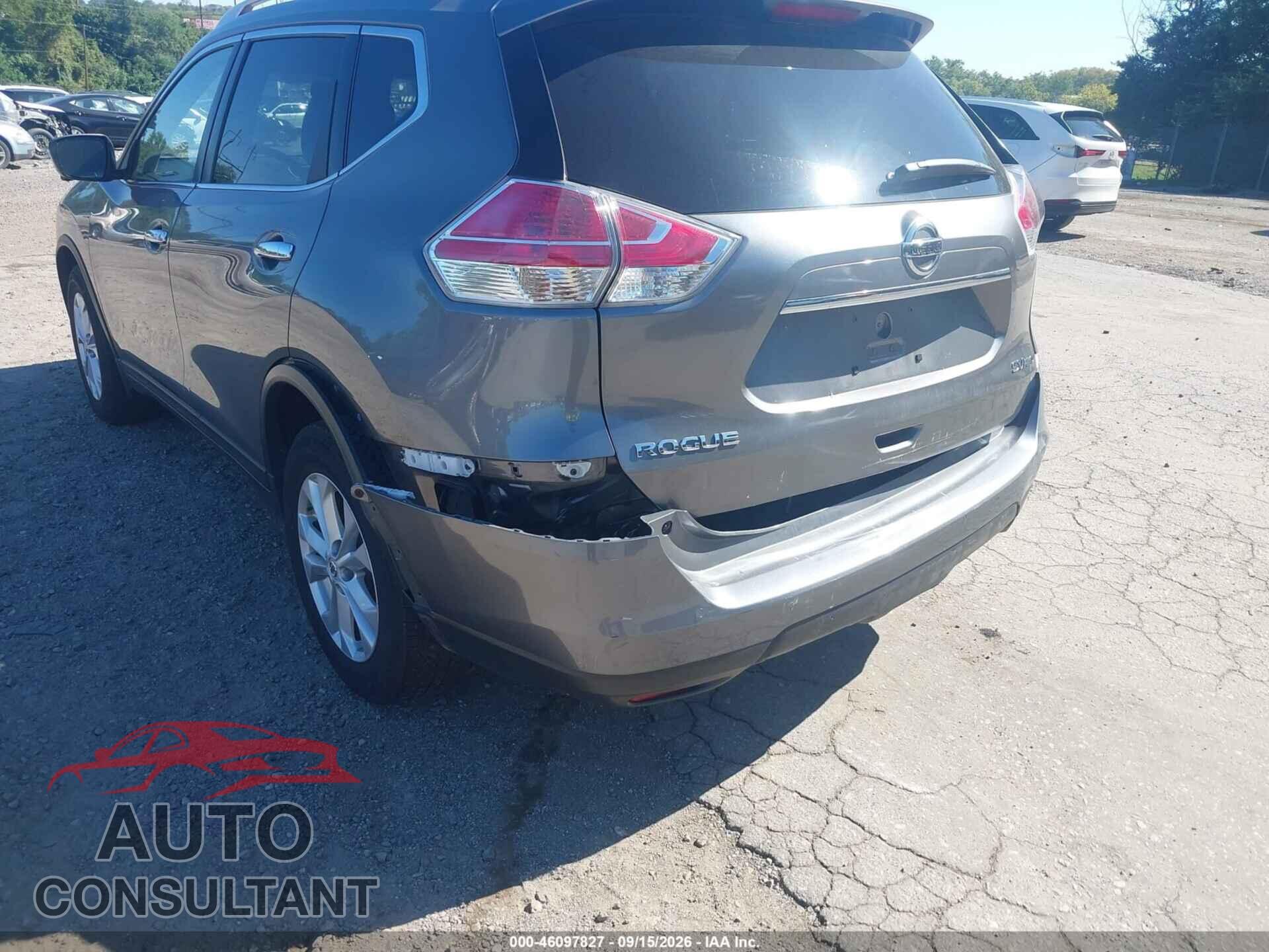 NISSAN ROGUE 2015 - KNMAT2MV1FP554788