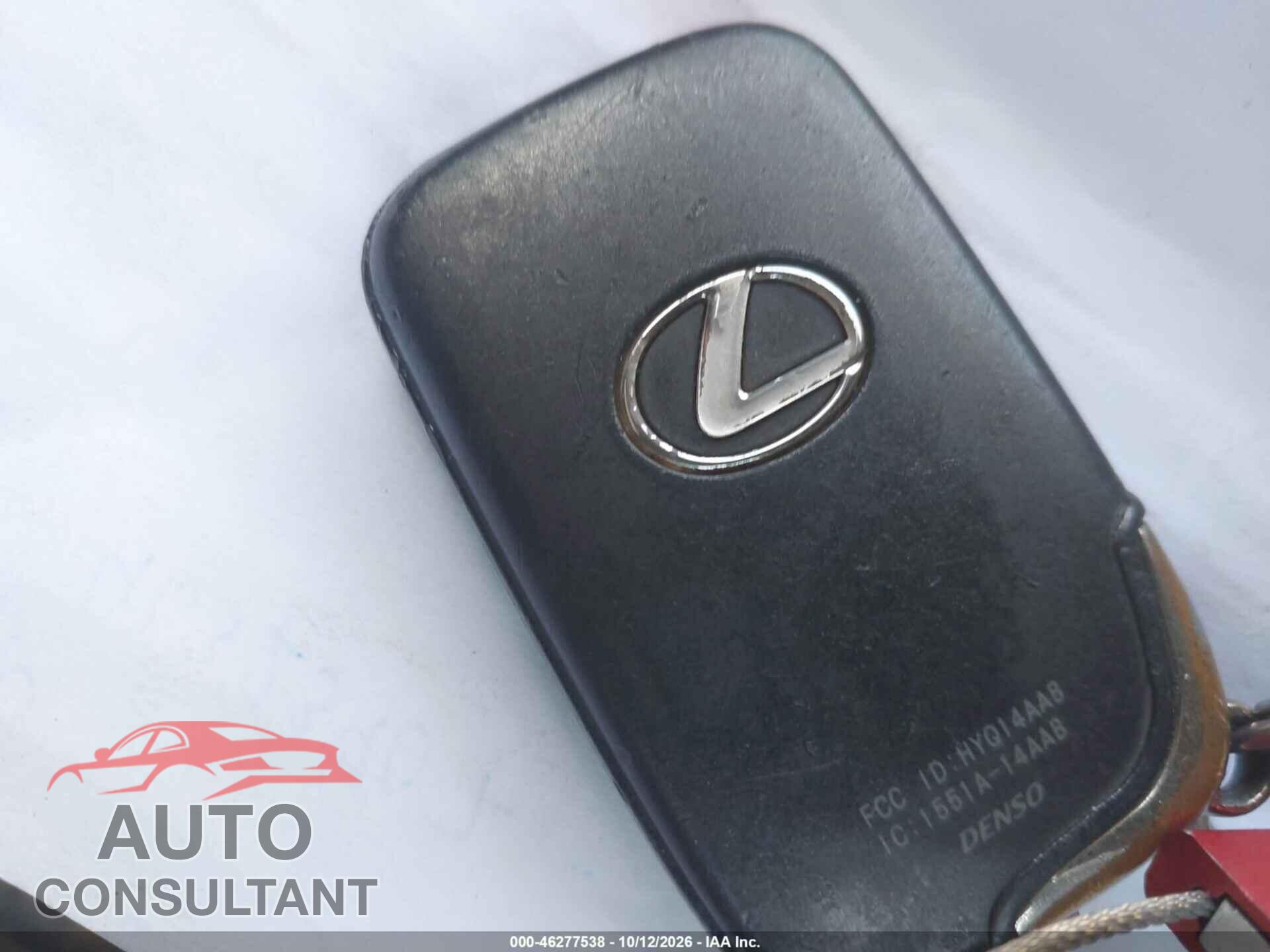 LEXUS IS 250 2012 - JTHBF5C28C5160893