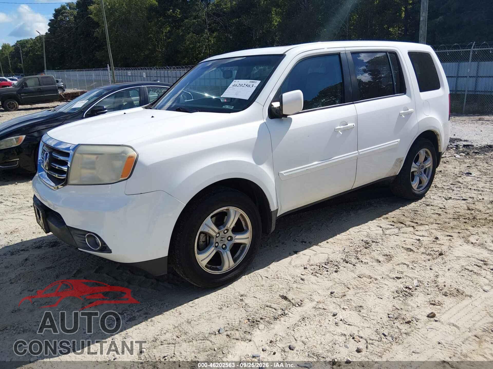 HONDA PILOT 2012 - 5FNYF3H59CB014701