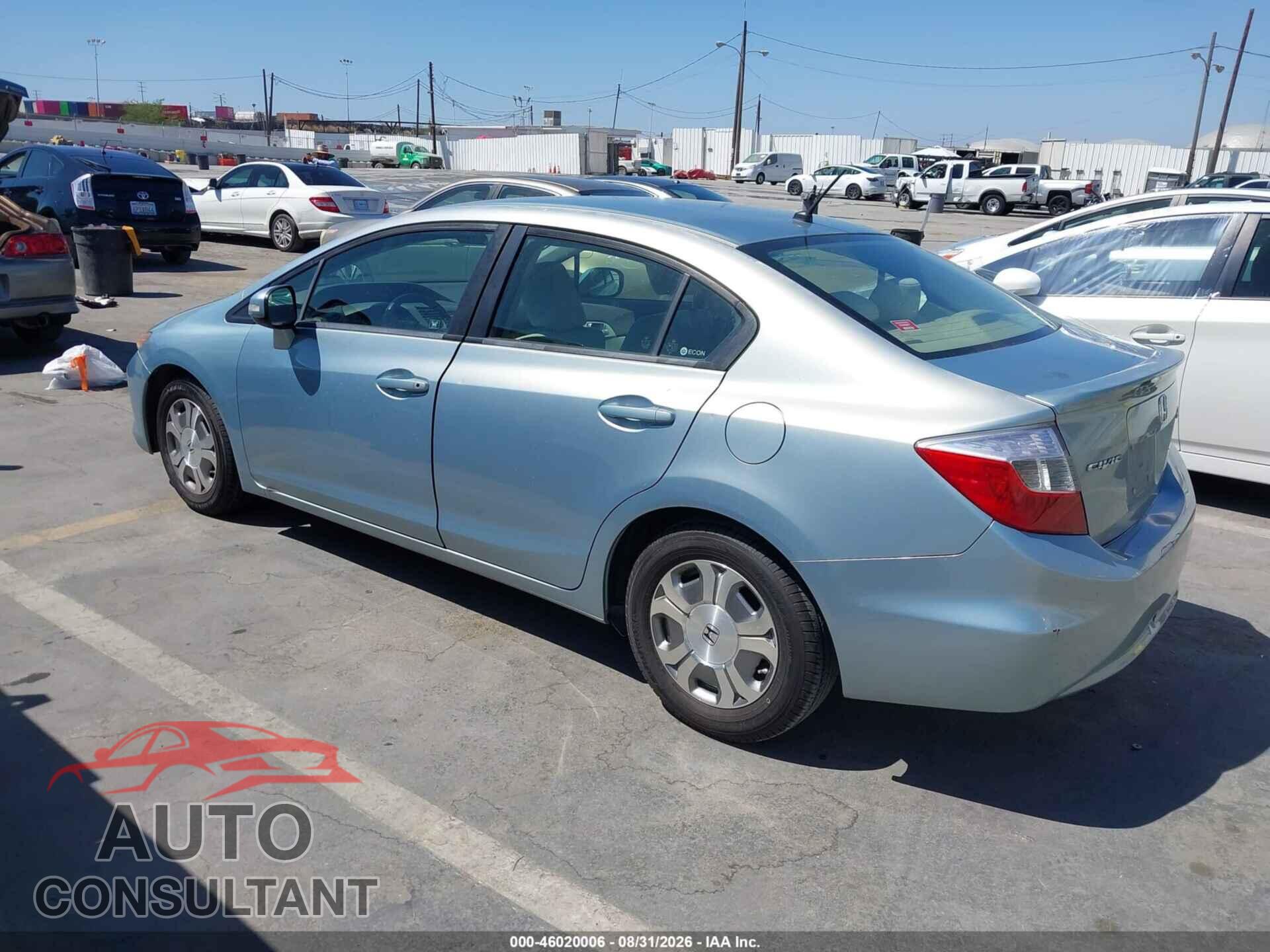 HONDA CIVIC HYBRID 2012 - JHMFB4F25CS007716