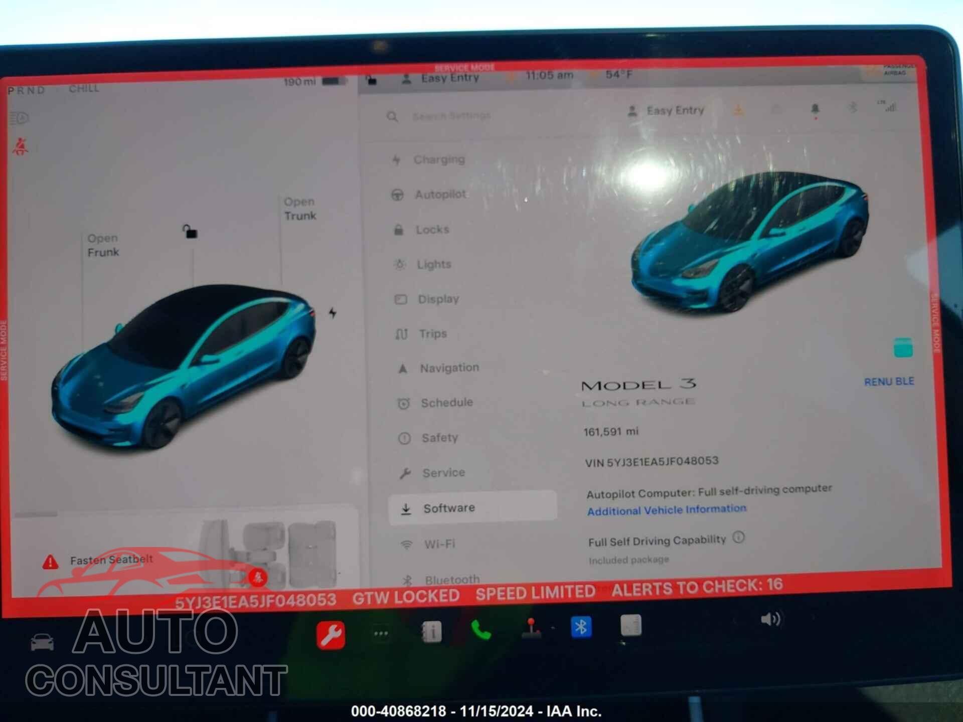 TESLA MODEL 3 2018 - 5YJ3E1EA5JF048053