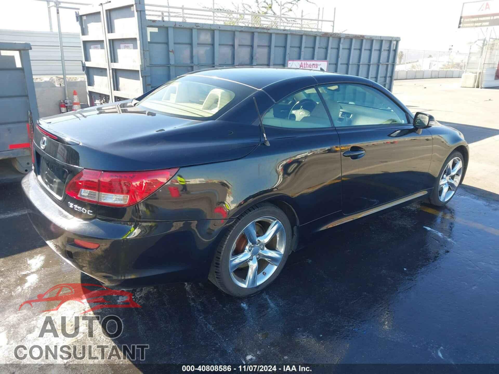 LEXUS IS 250C 2010 - JTHFF2C24A2507313