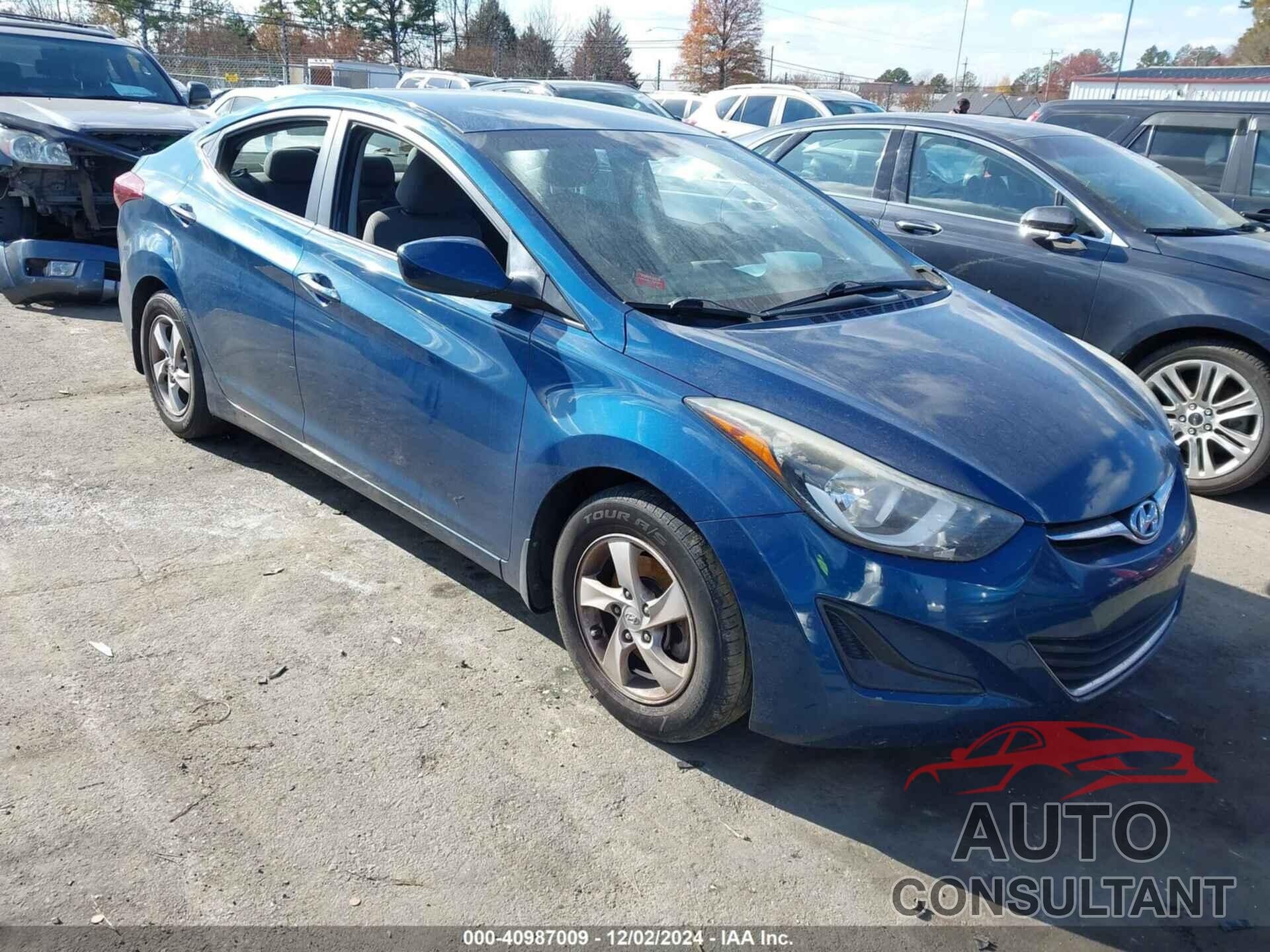 HYUNDAI ELANTRA 2014 - KMHDH4AE9EU210104