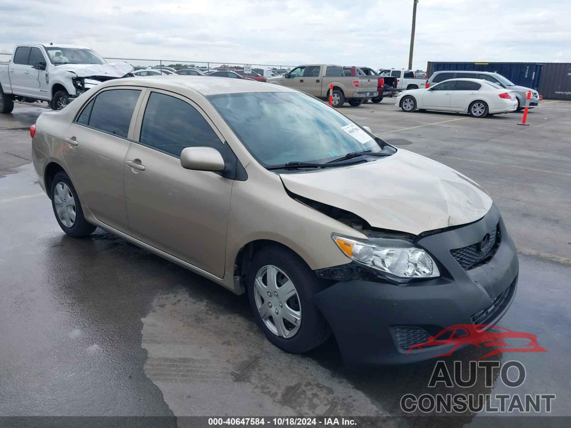 TOYOTA COROLLA 2009 - 2T1BU40E89C118896