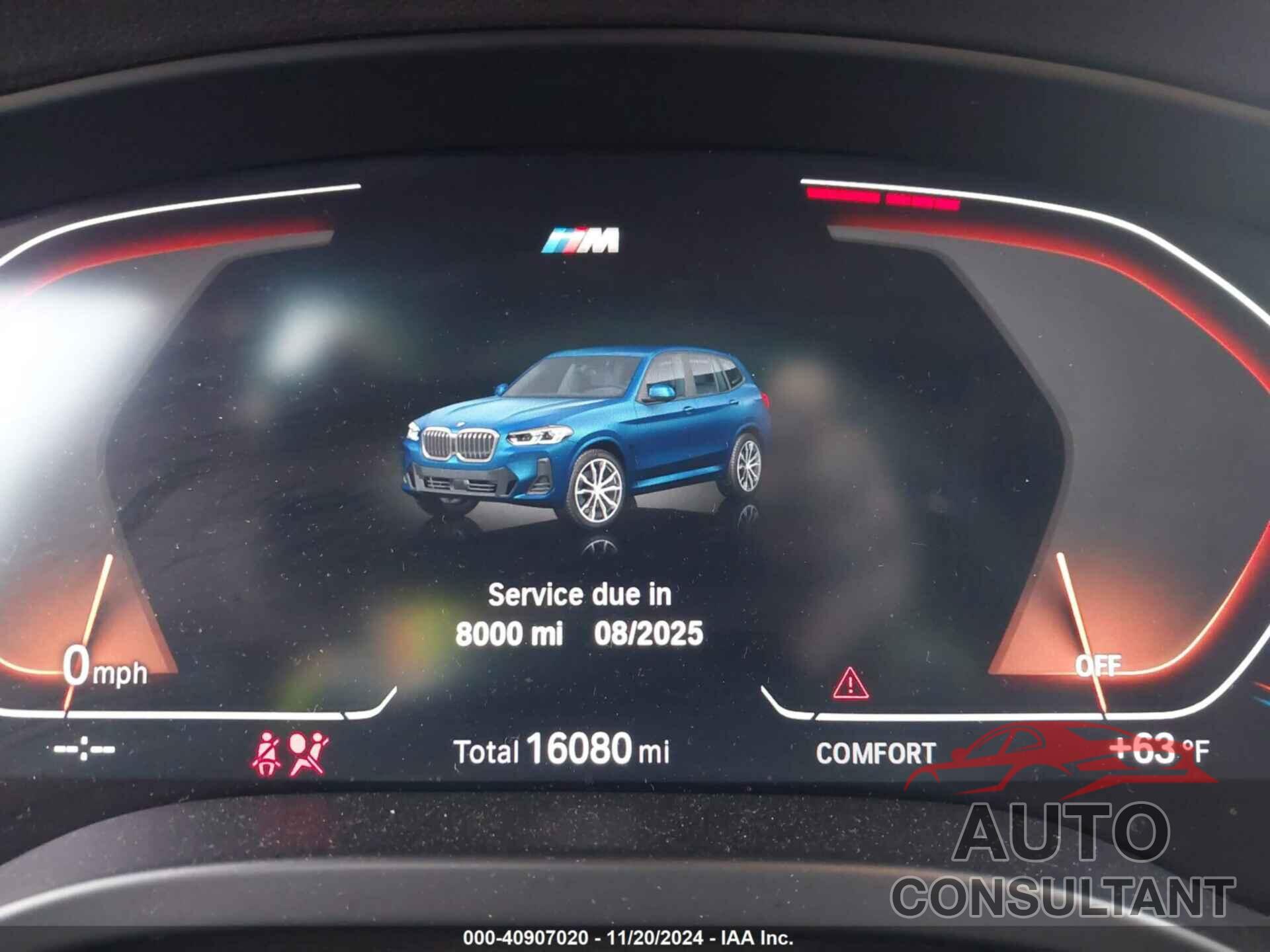 BMW X3 2023 - 5UX53DP02P9P18230