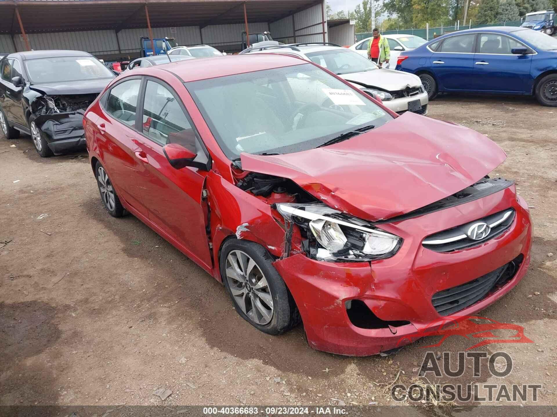 HYUNDAI ACCENT 2017 - KMHCT4AE6HU356278