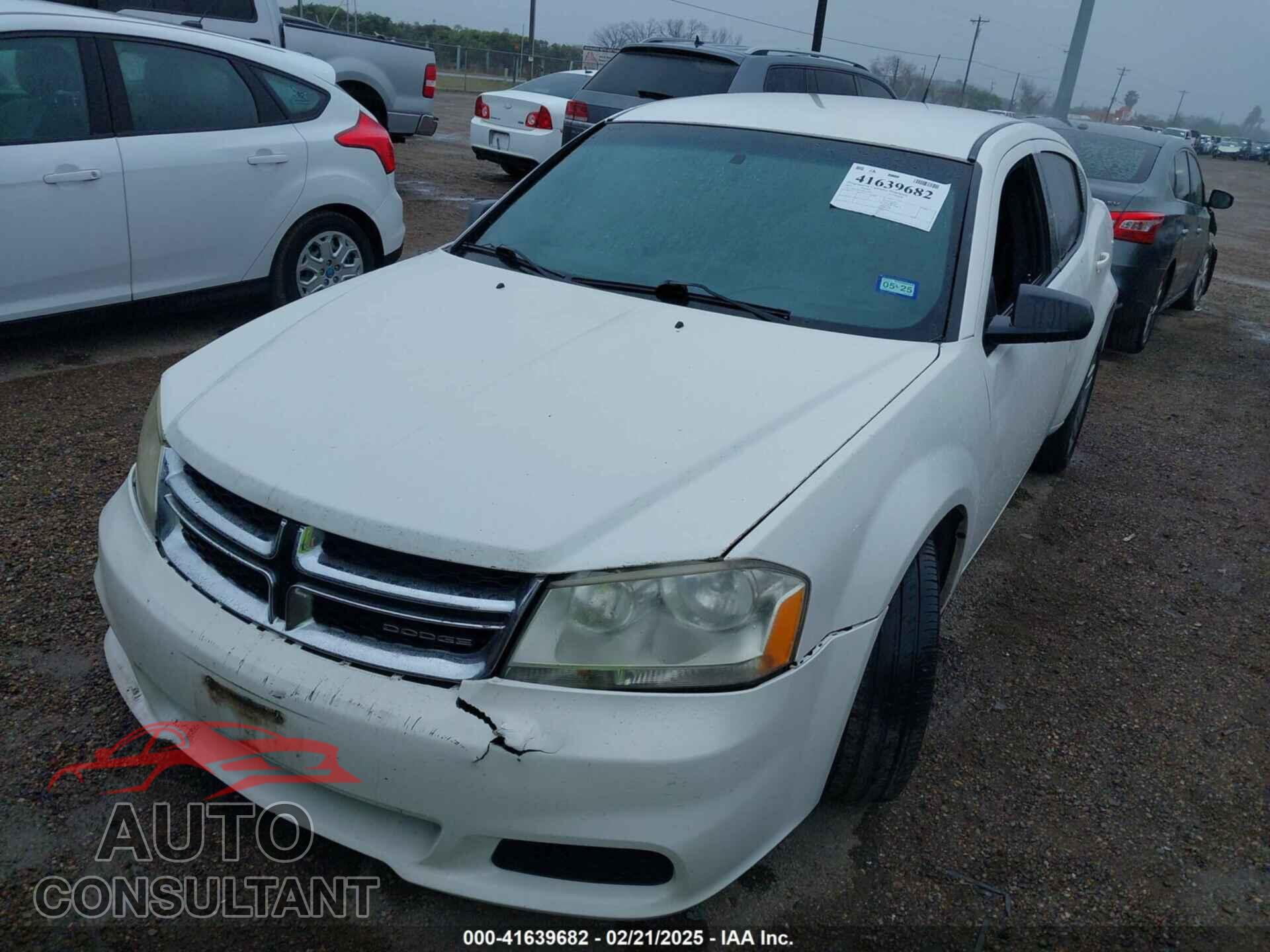DODGE AVENGER 2011 - 1B3BD4FB2BN518678