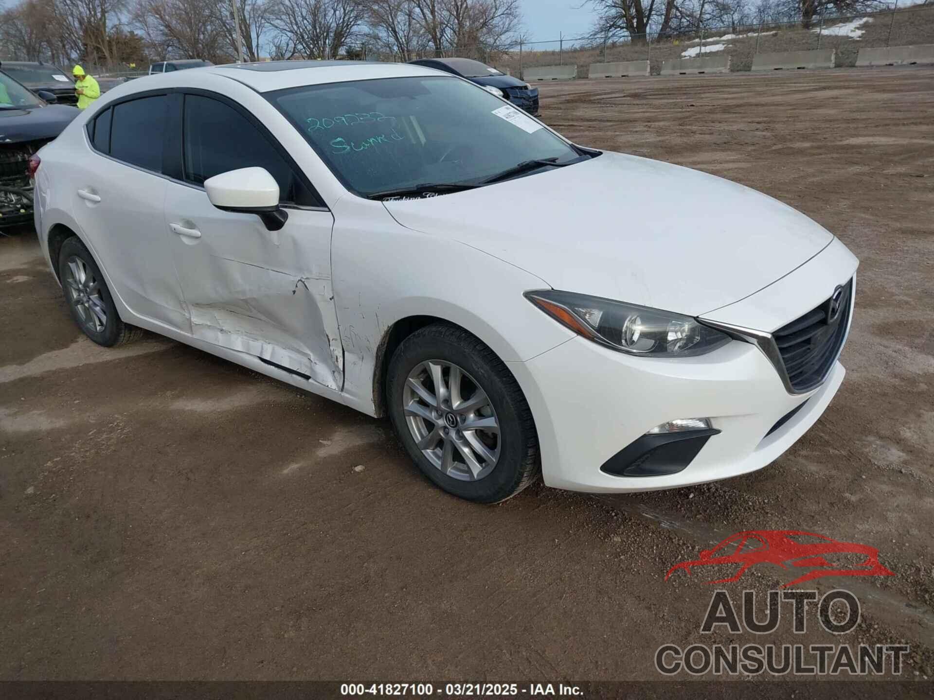 MAZDA MAZDA3 2014 - JM1BM1V73E1148704