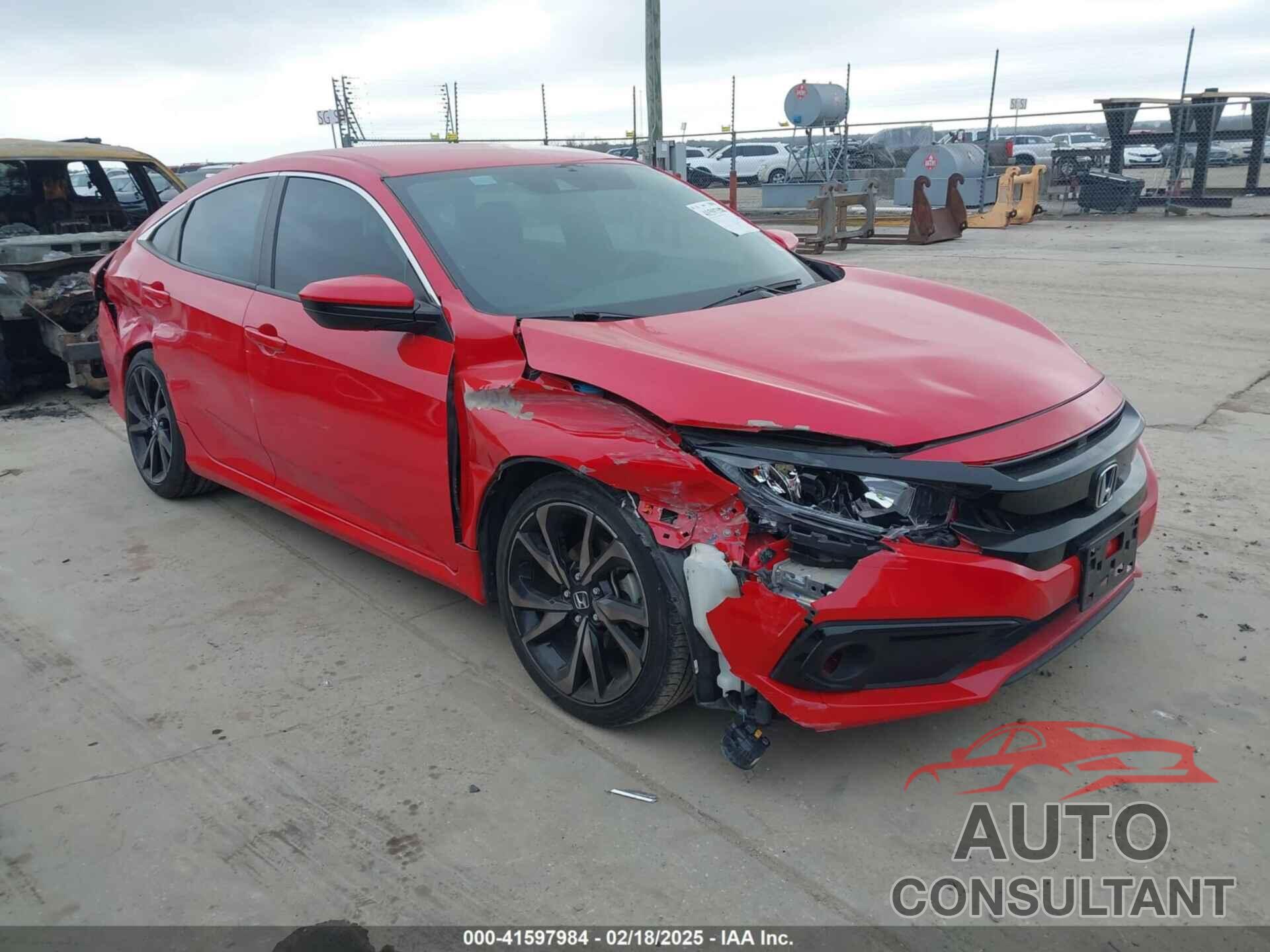 HONDA CIVIC 2019 - 2HGFC2F80KH542452