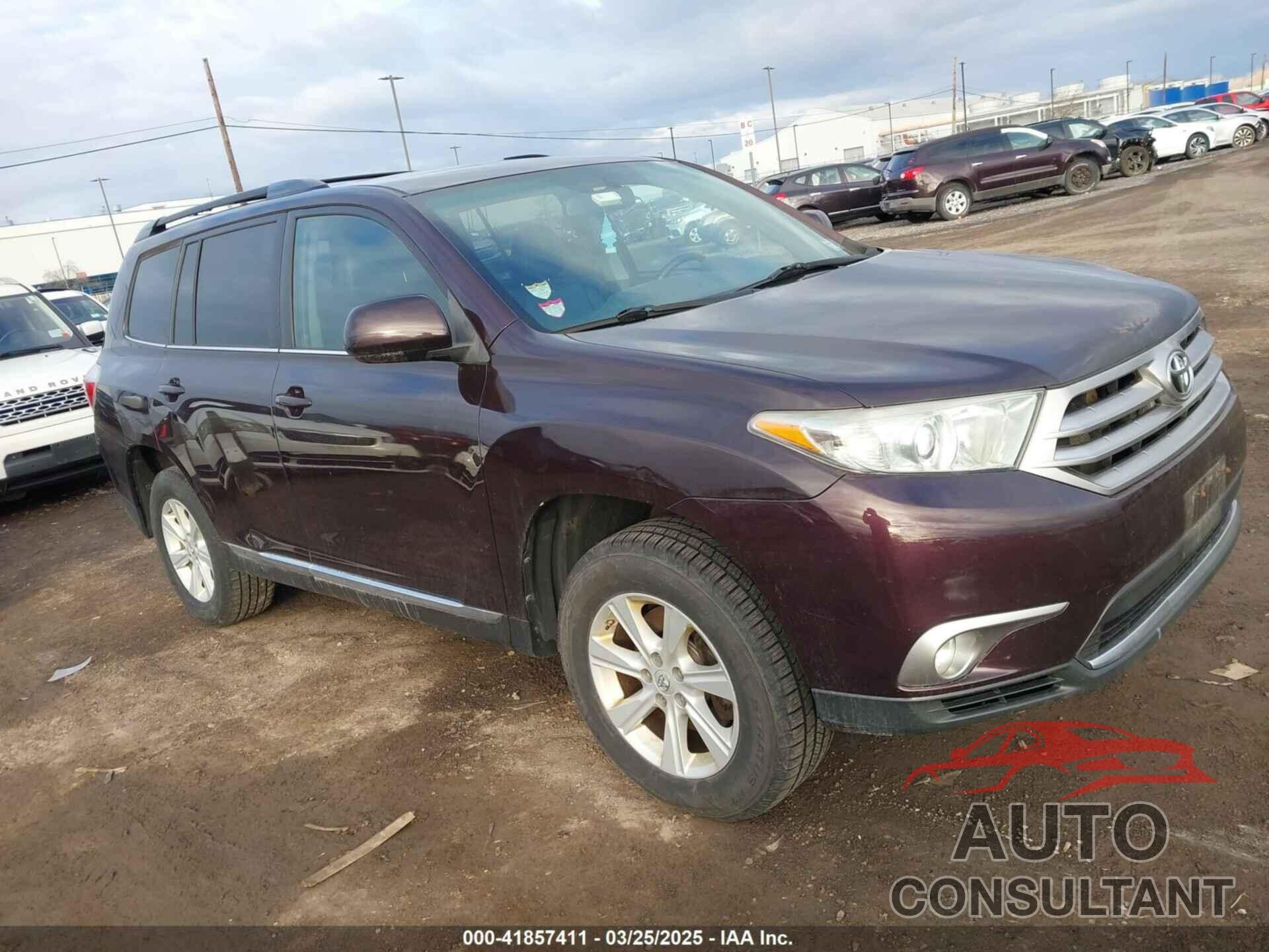TOYOTA HIGHLANDER 2013 - 5TDBK3EH0DS277107
