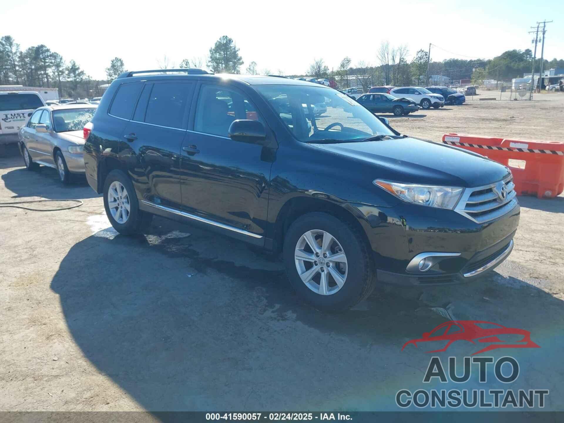 TOYOTA HIGHLANDER 2012 - 5TDZK3EH1CS069721