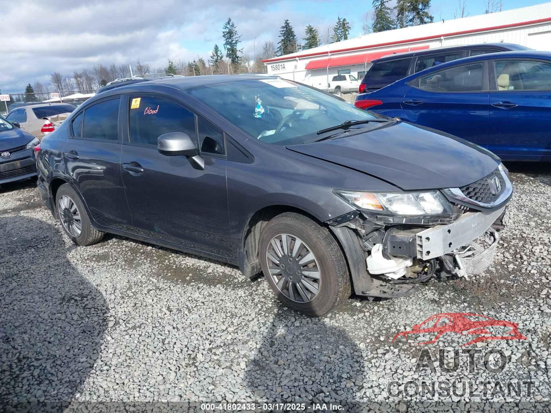 HONDA CIVIC 2013 - 2HGFB2F56DH589531