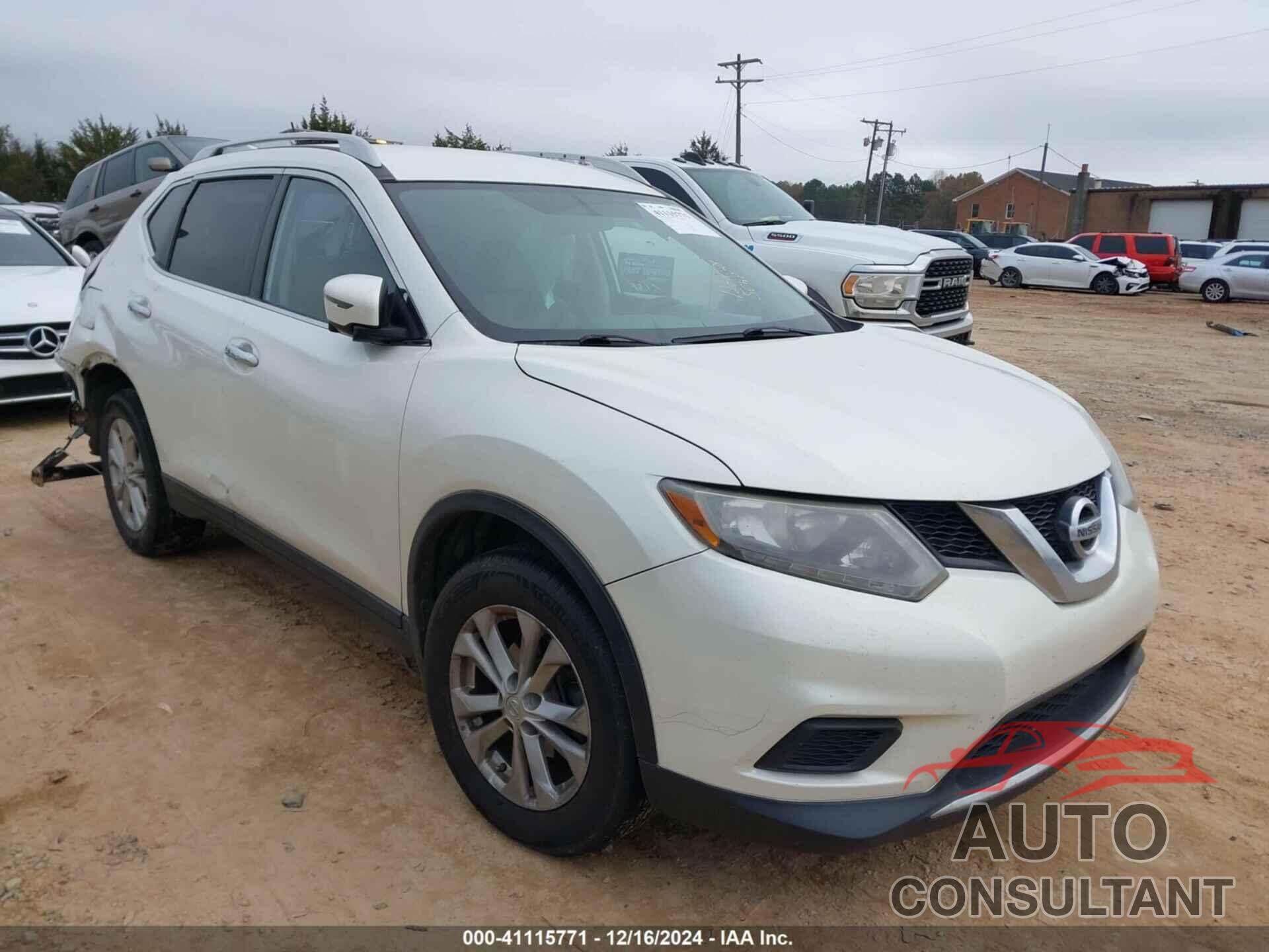 NISSAN ROGUE 2016 - KNMAT2MV4GP602141