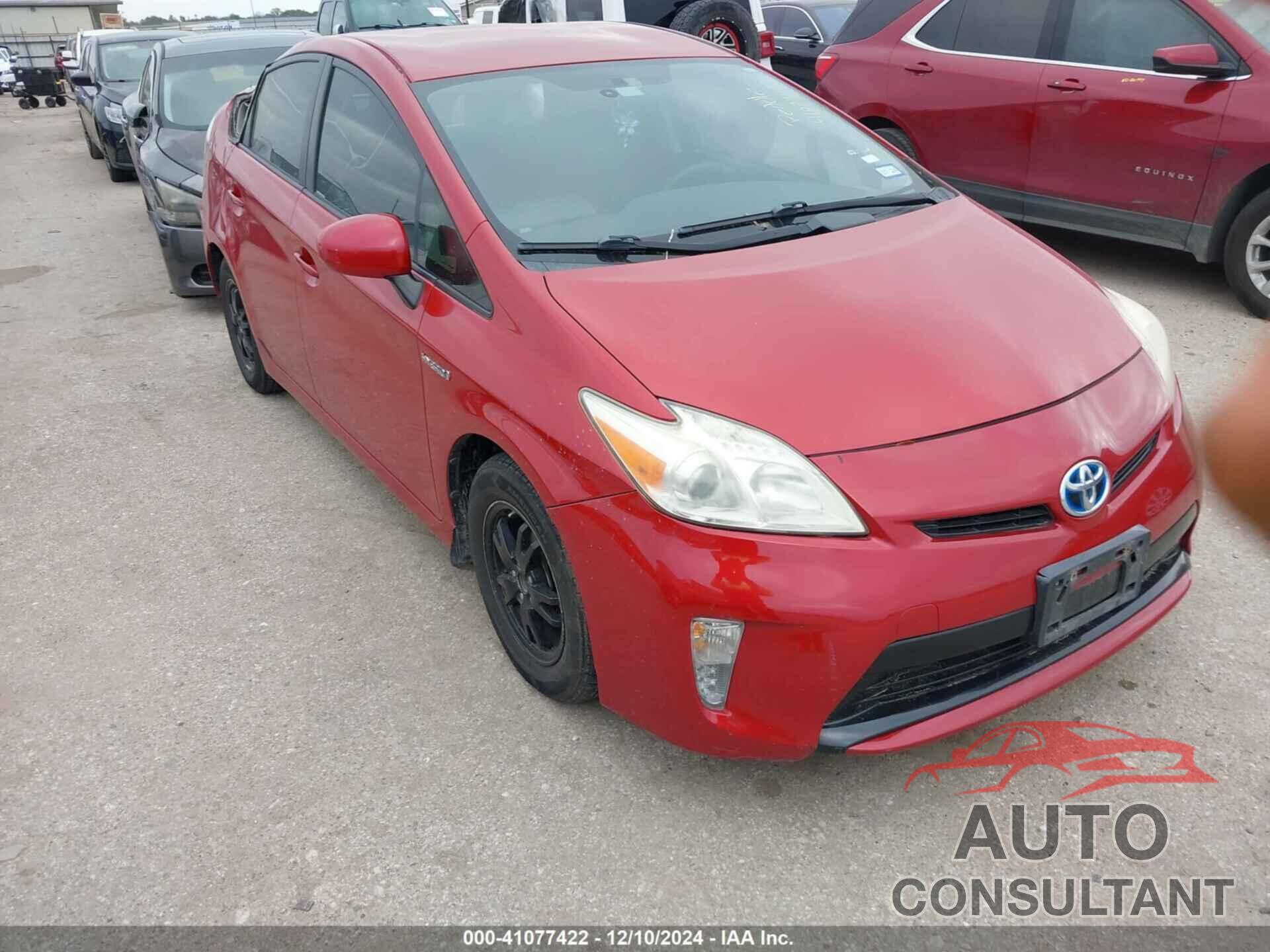 TOYOTA PRIUS 2012 - JTDKN3DU3C5508740