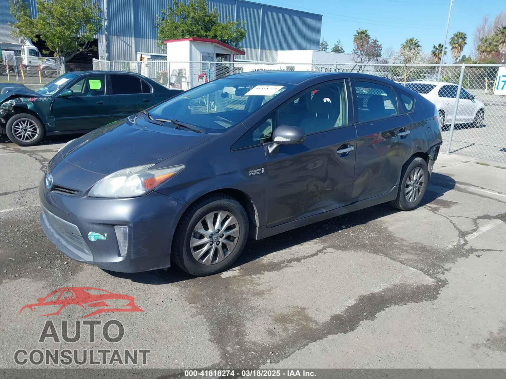 TOYOTA PRIUS PLUG-IN 2012 - JTDKN3DP8C3021300
