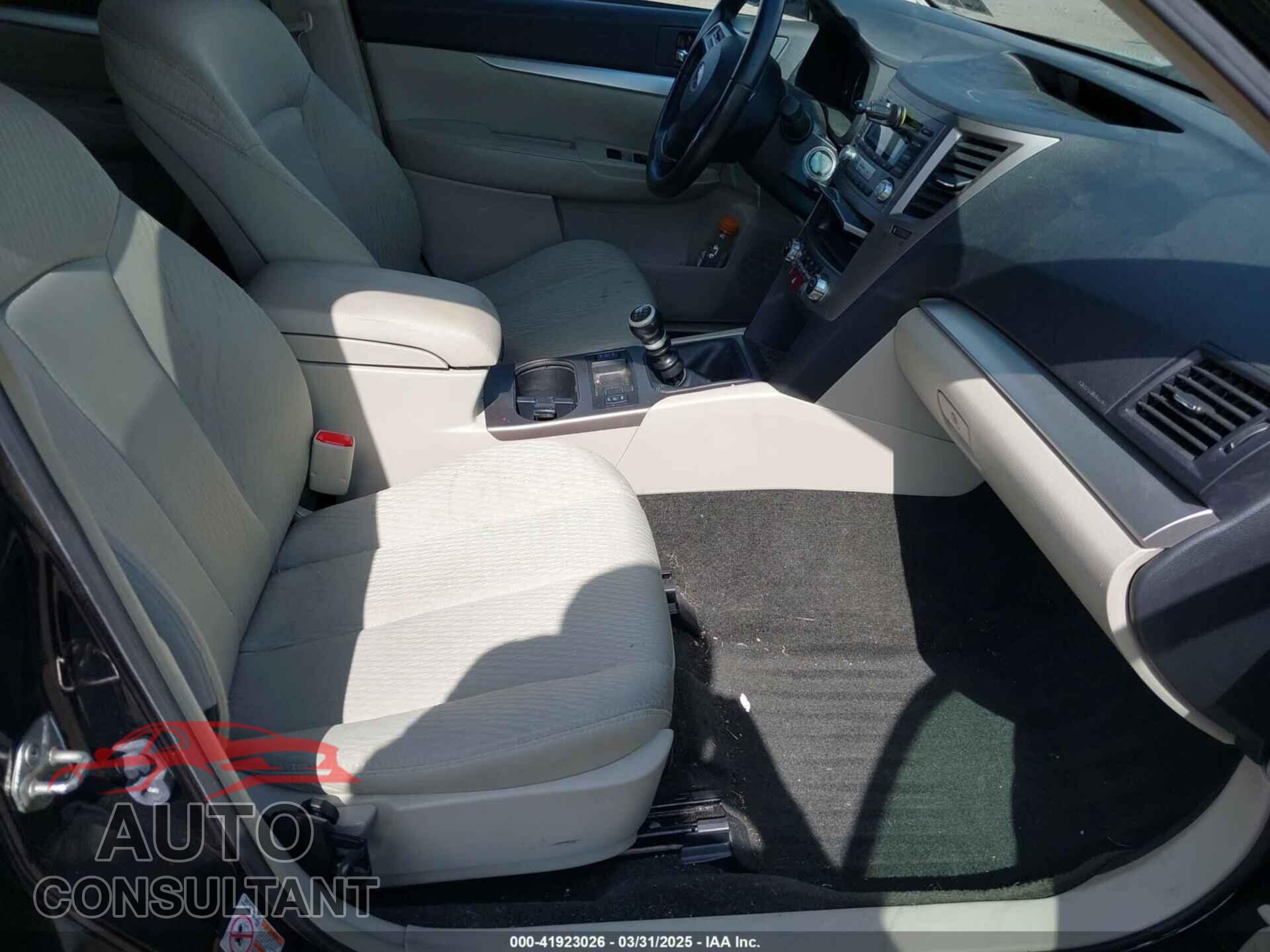 SUBARU OUTBACK 2012 - 4S4BRBCC5C1230417