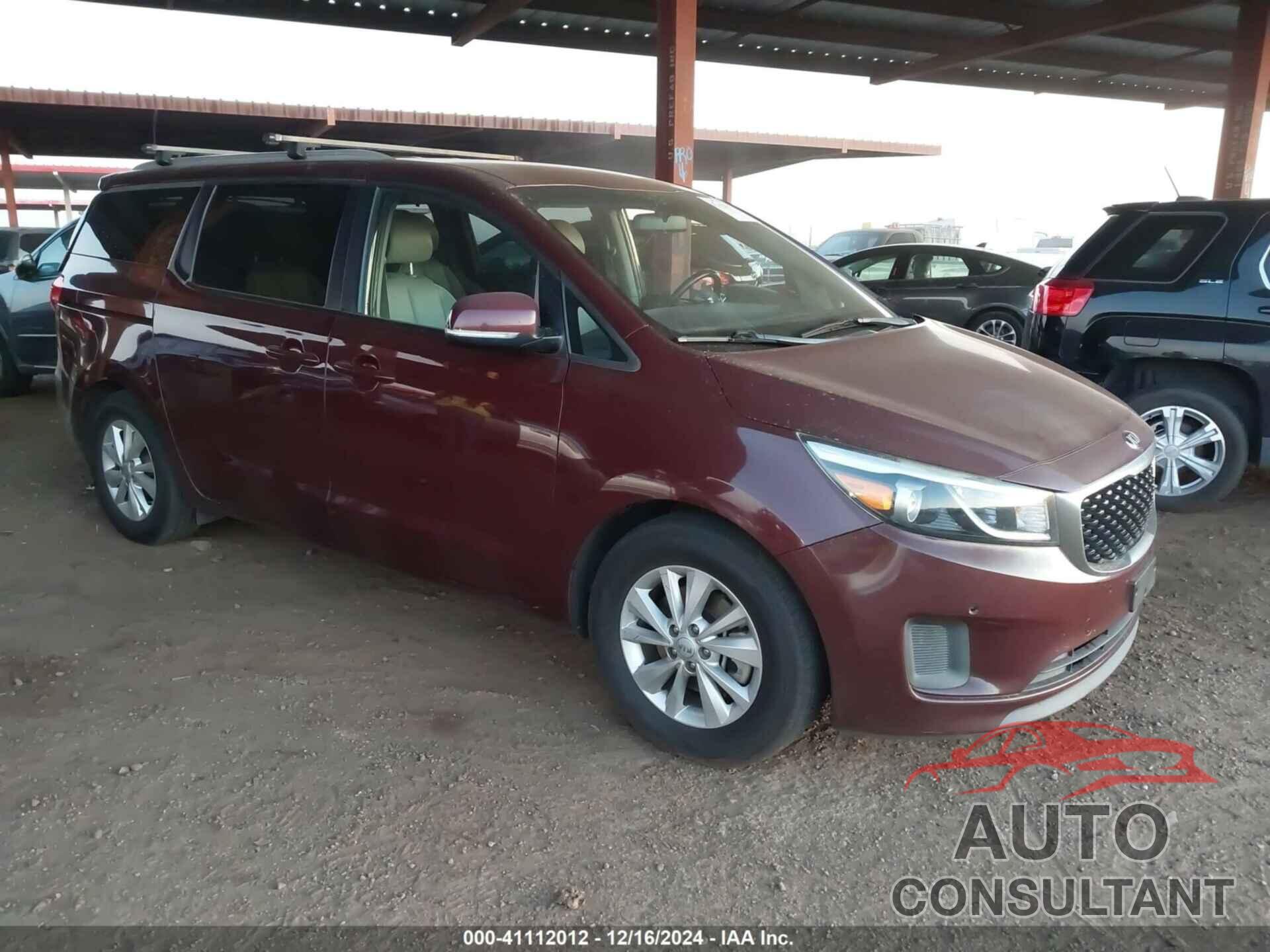 KIA SEDONA 2017 - KNDMB5C10H6315094