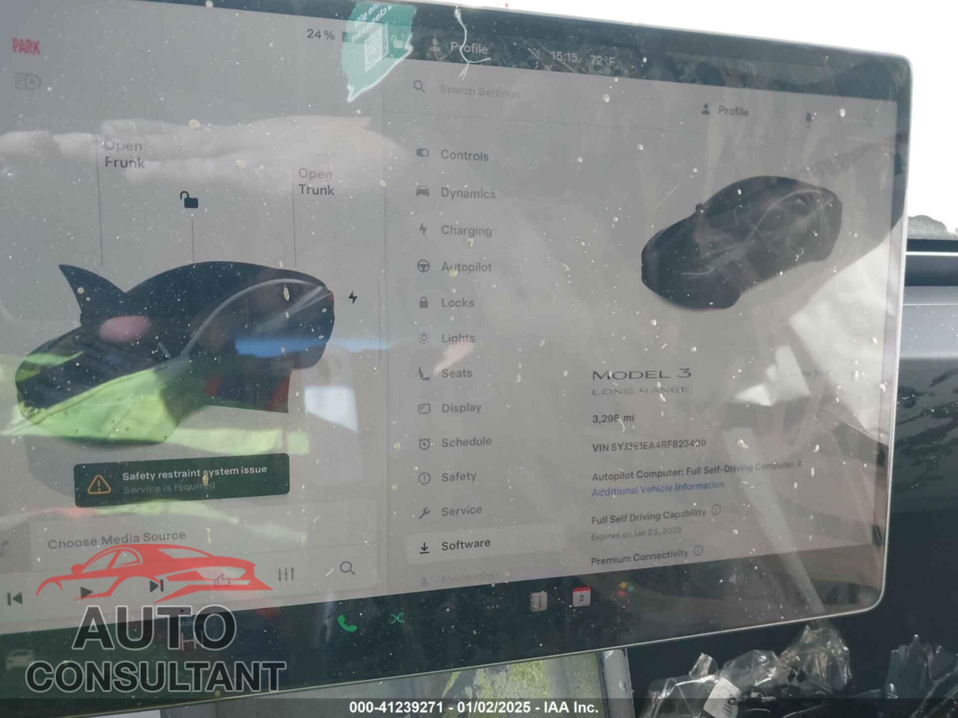 TESLA MODEL 3 2024 - 5YJ3E1EA4RF823499