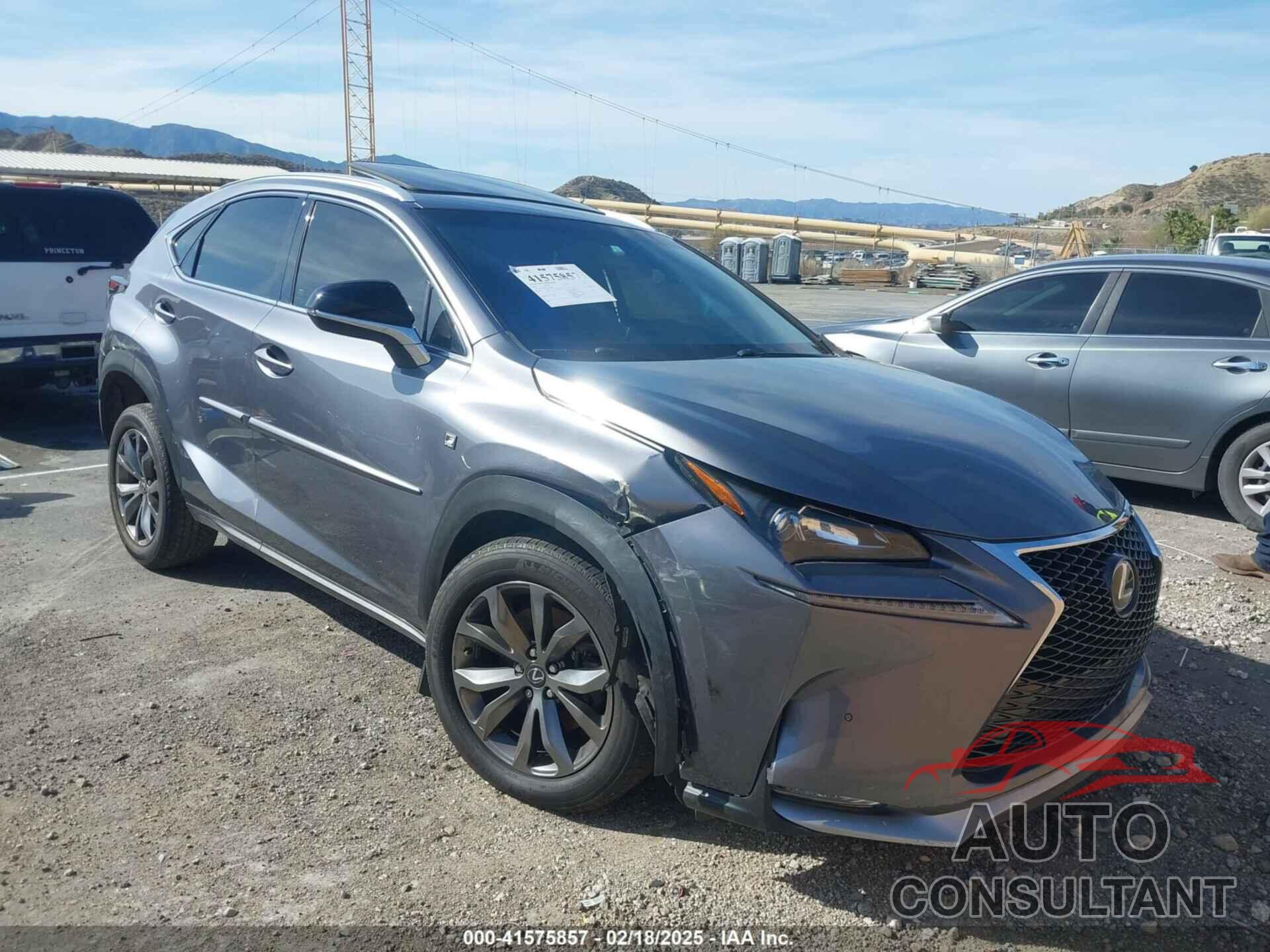 LEXUS NX 200T 2016 - JTJYARBZ4G2046636