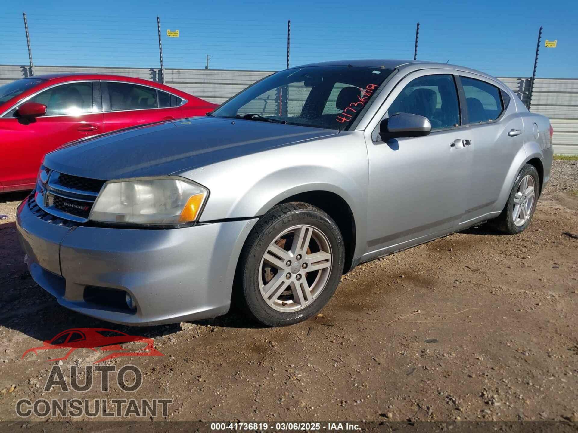 DODGE AVENGER 2013 - 1C3CDZCB1DN661262