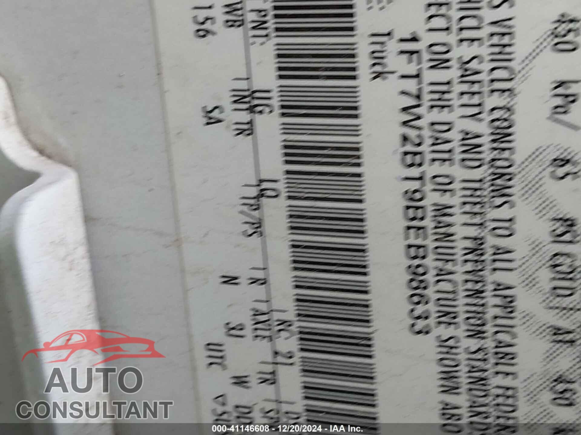 FORD F-250 2011 - 1FT7W2BT9BEB98633