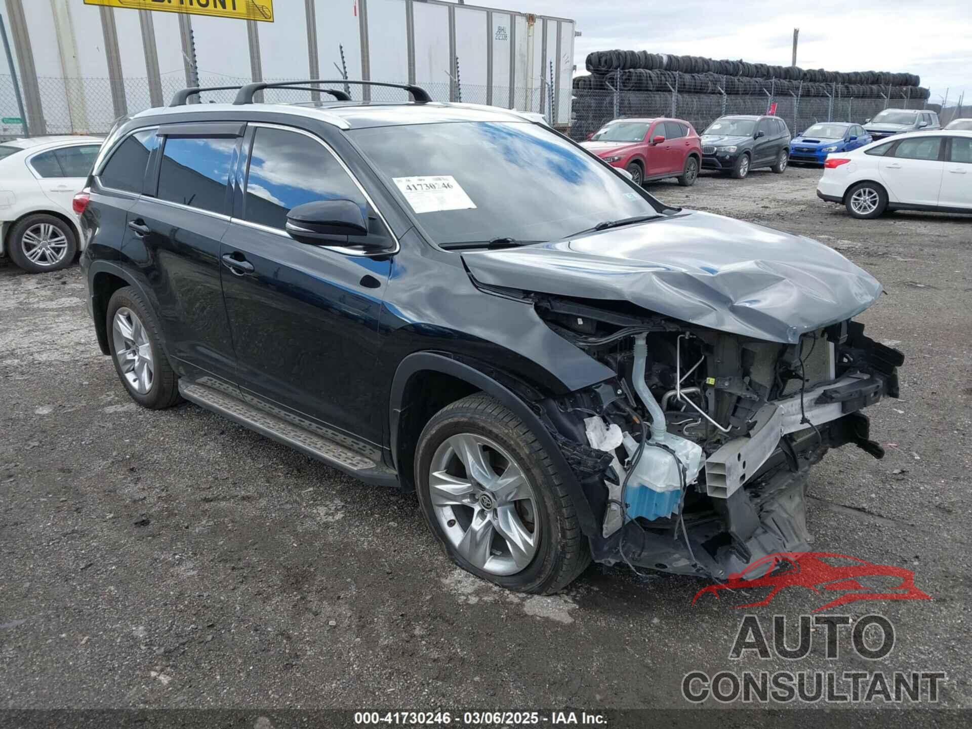 TOYOTA HIGHLANDER 2019 - 5TDDZRFH2KS743252