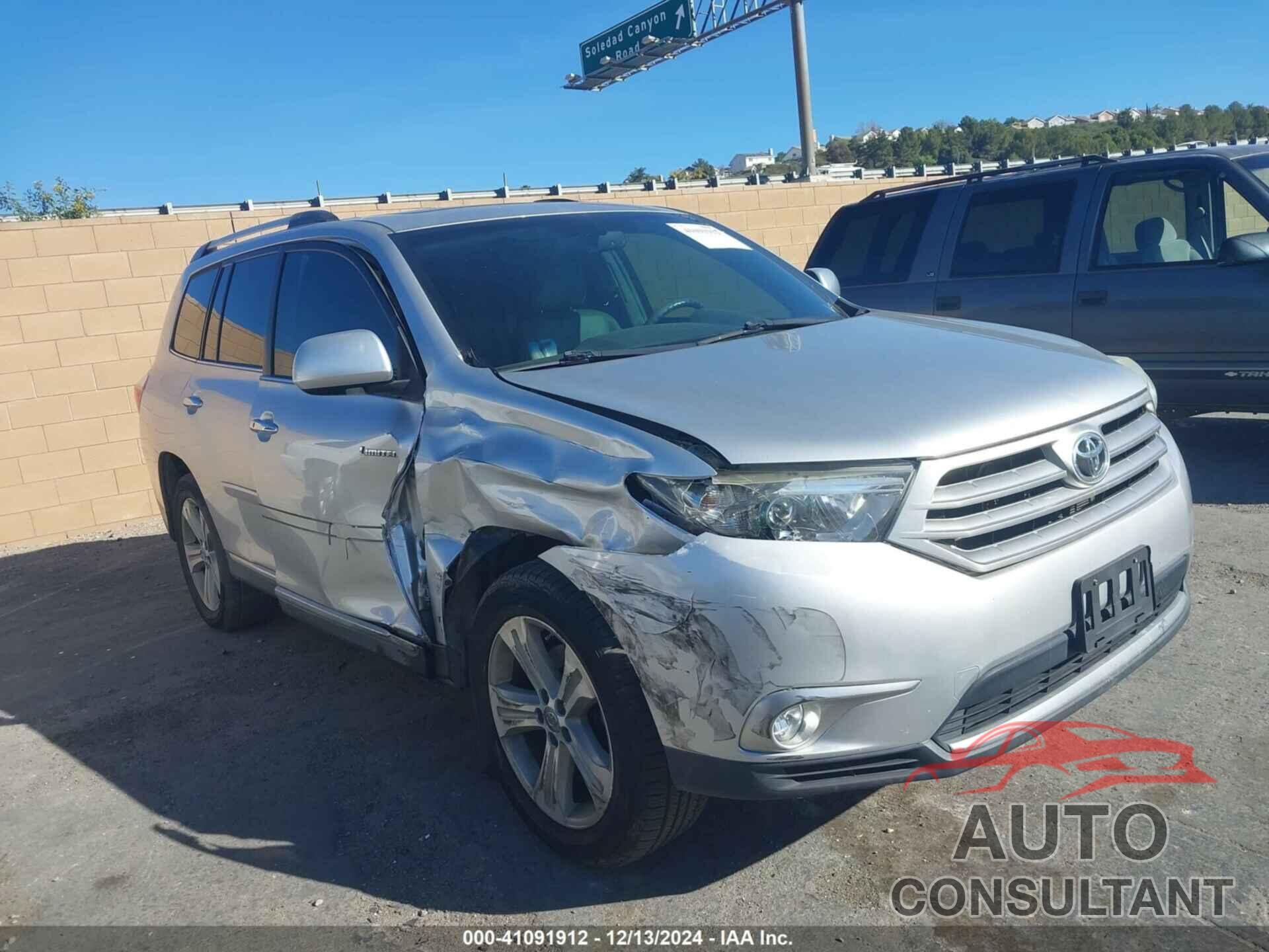 TOYOTA HIGHLANDER 2013 - 5TDYK3EH3DS092852