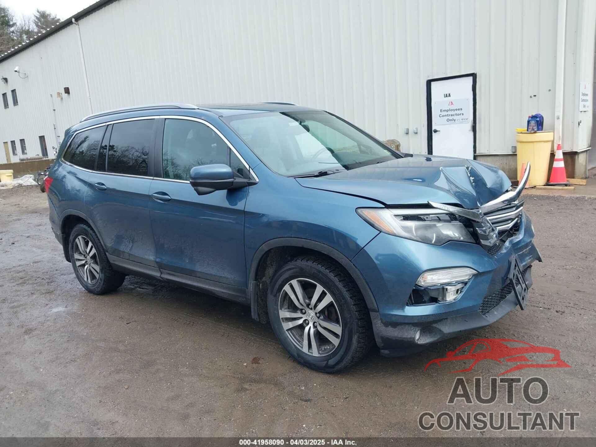 HONDA PILOT 2016 - 5FNYF6H59GB052873