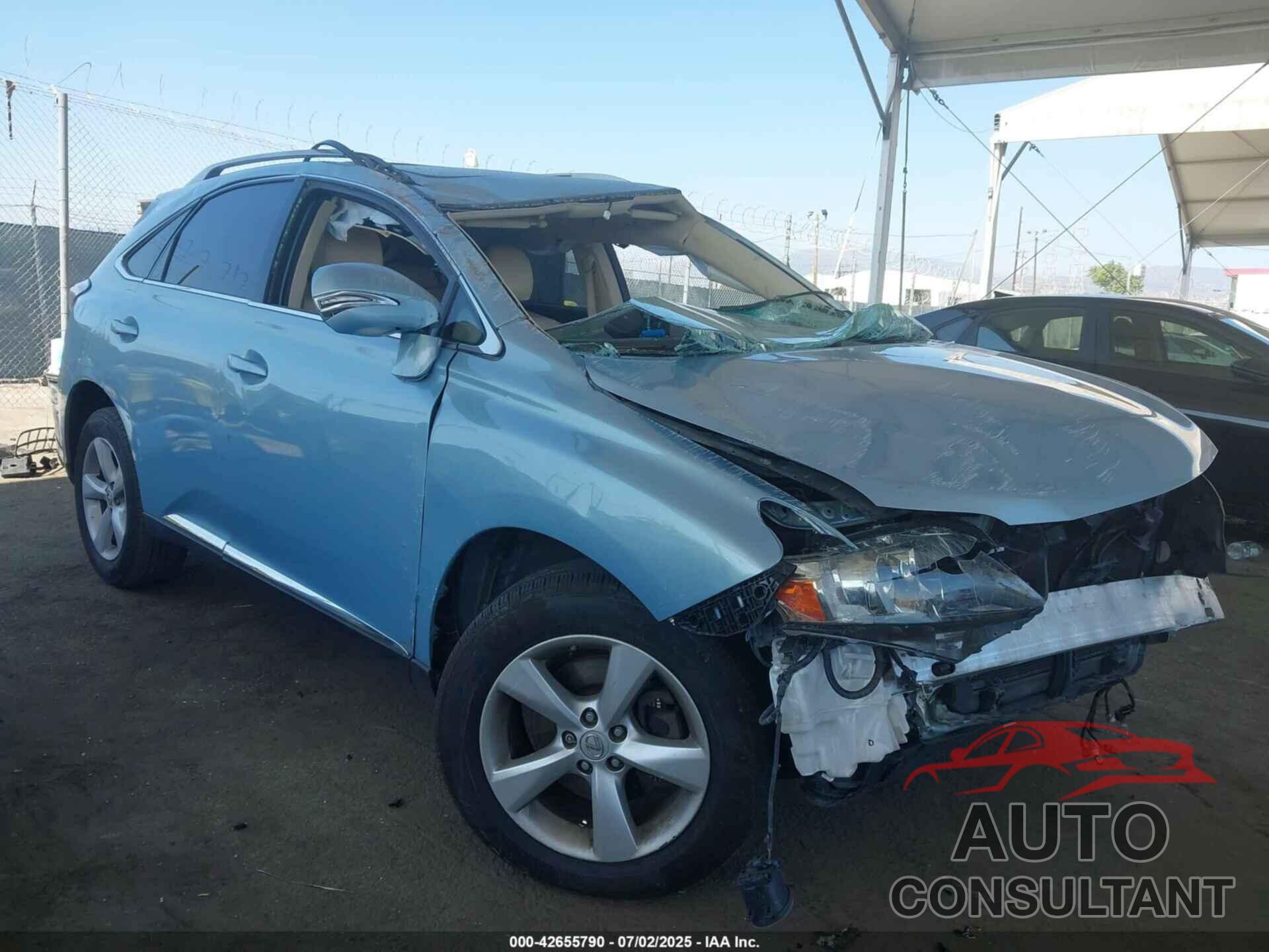 LEXUS RX 350 2010 - JTJZK1BA5A2401298