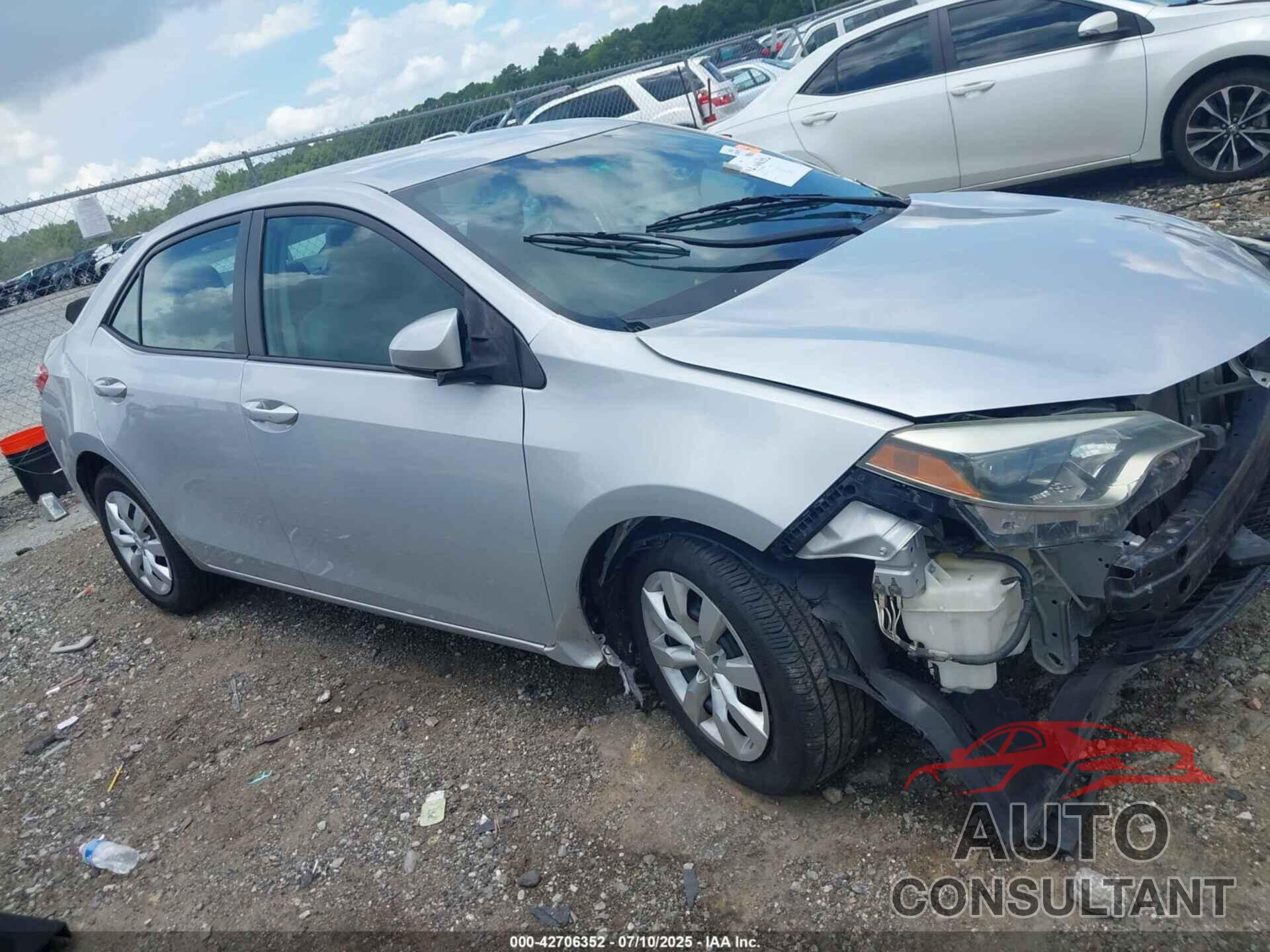 TOYOTA COROLLA 2015 - 2T1BURHEXFC317817
