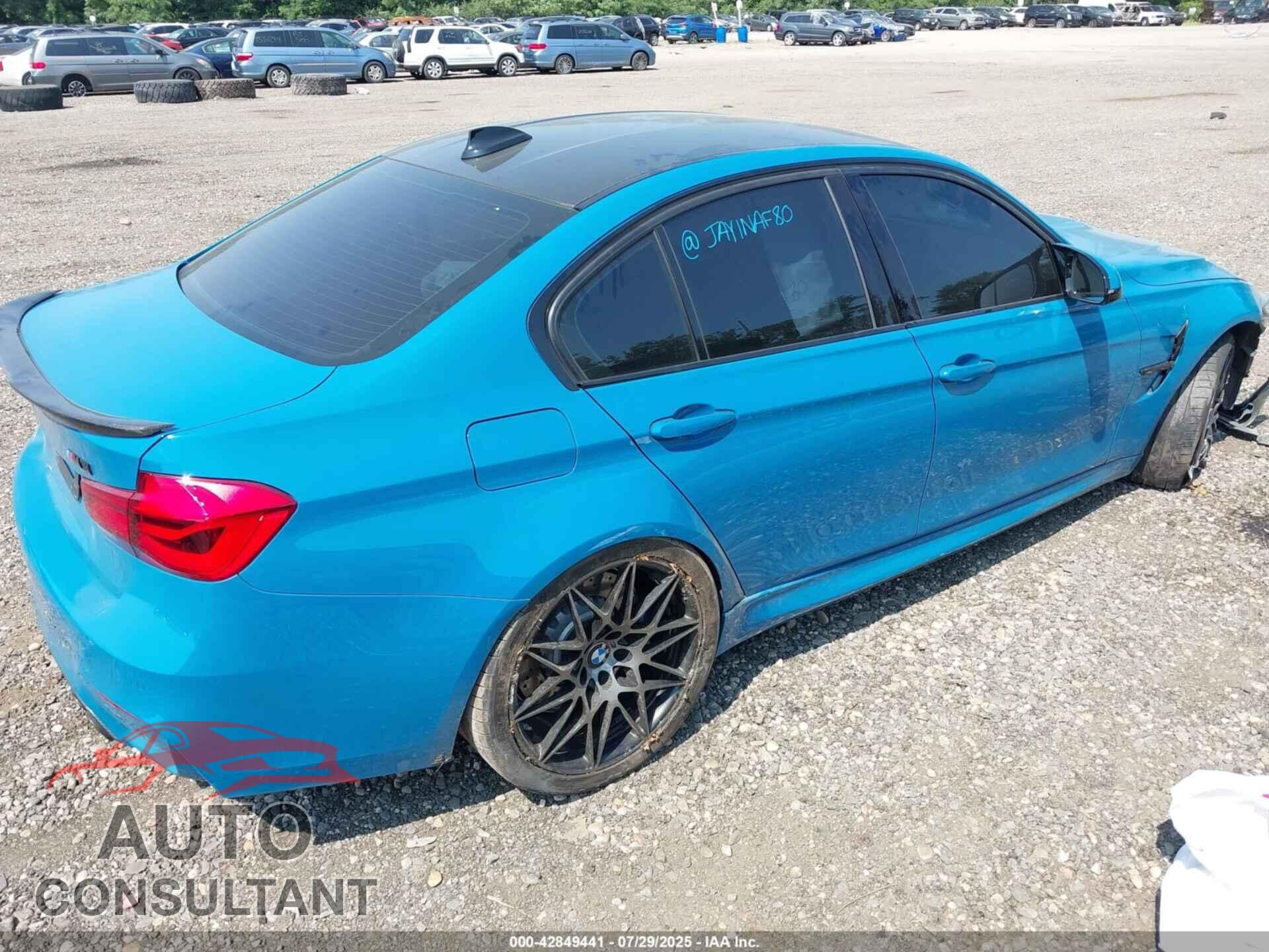 BMW M3 2018 - WBS8M9C55J5K99887
