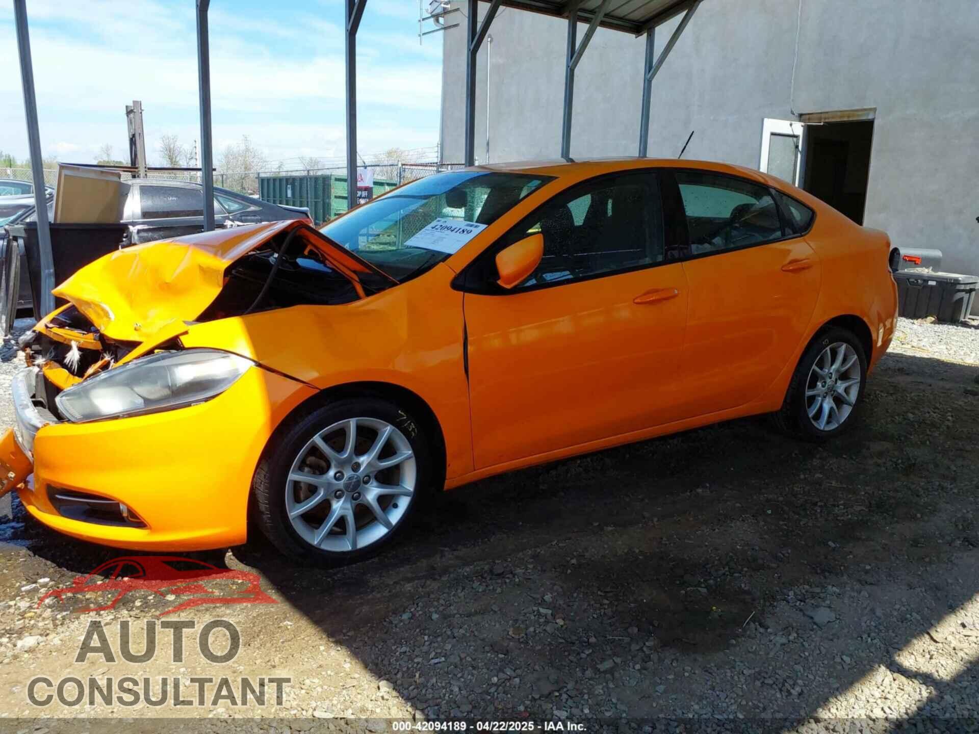 DODGE DART 2013 - 1C3CDFBAXDD338437