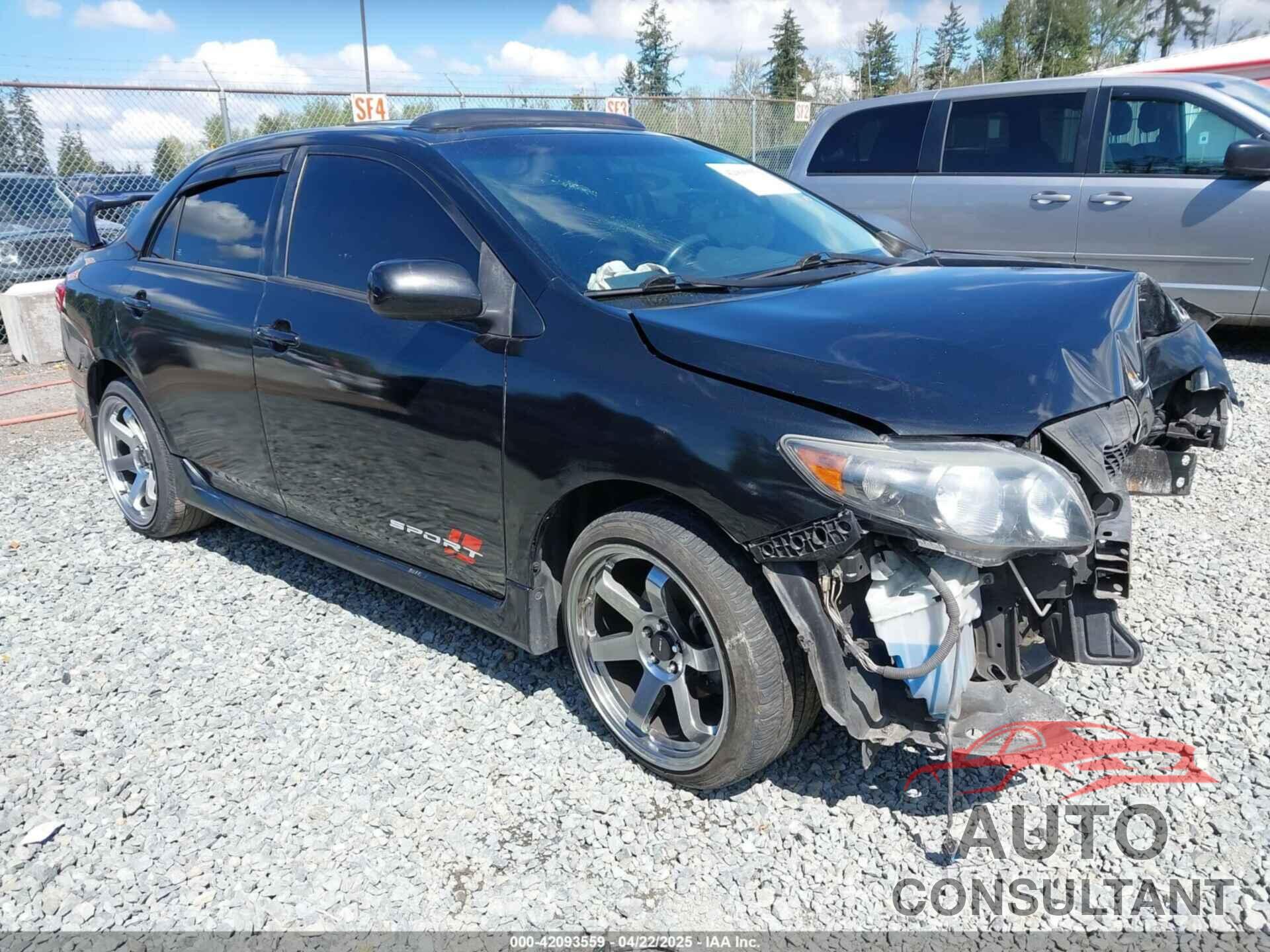 TOYOTA COROLLA 2009 - 1NXBU40E69Z083628