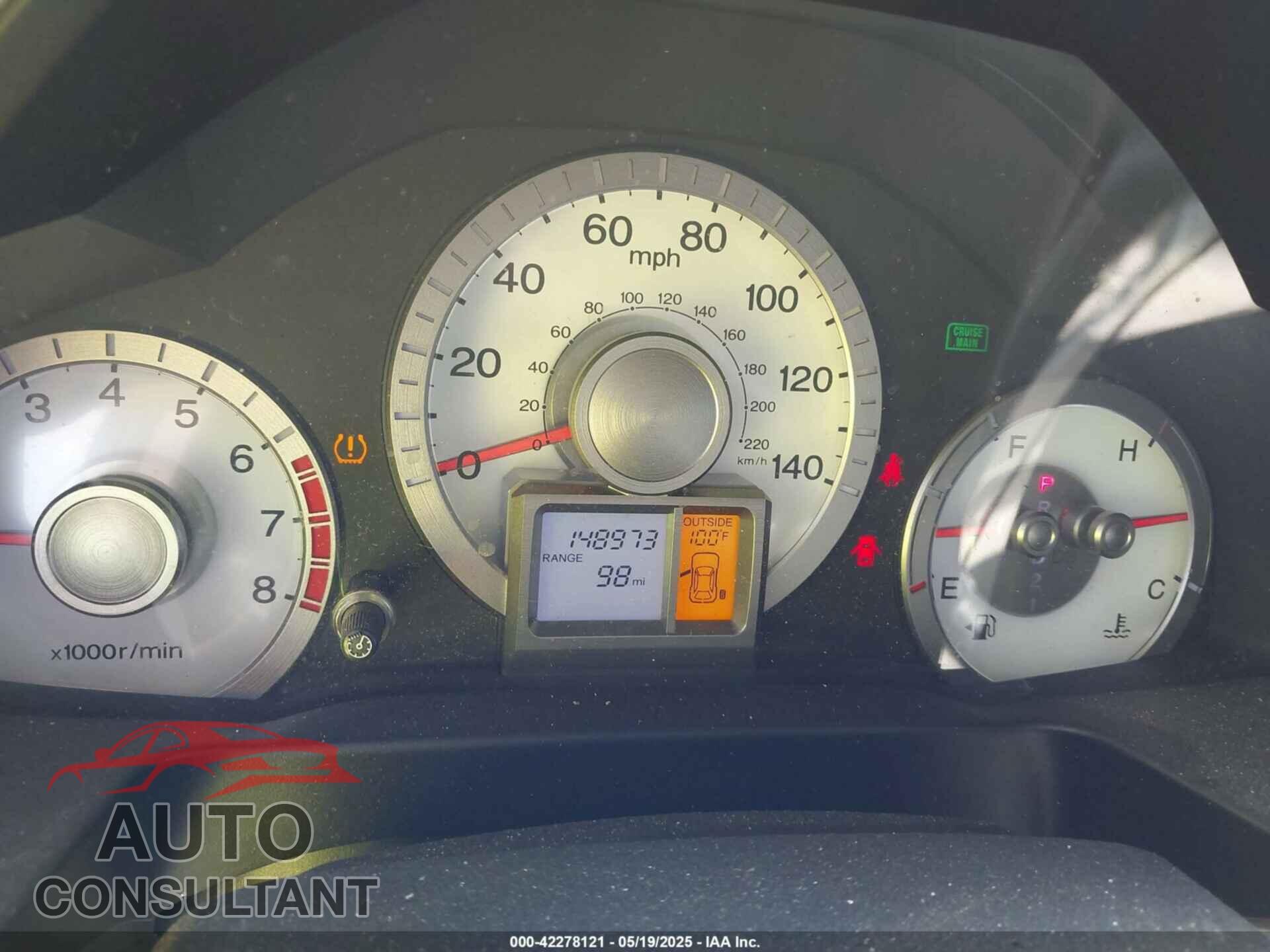 HONDA PILOT 2011 - 5FNYF4H43BB072993