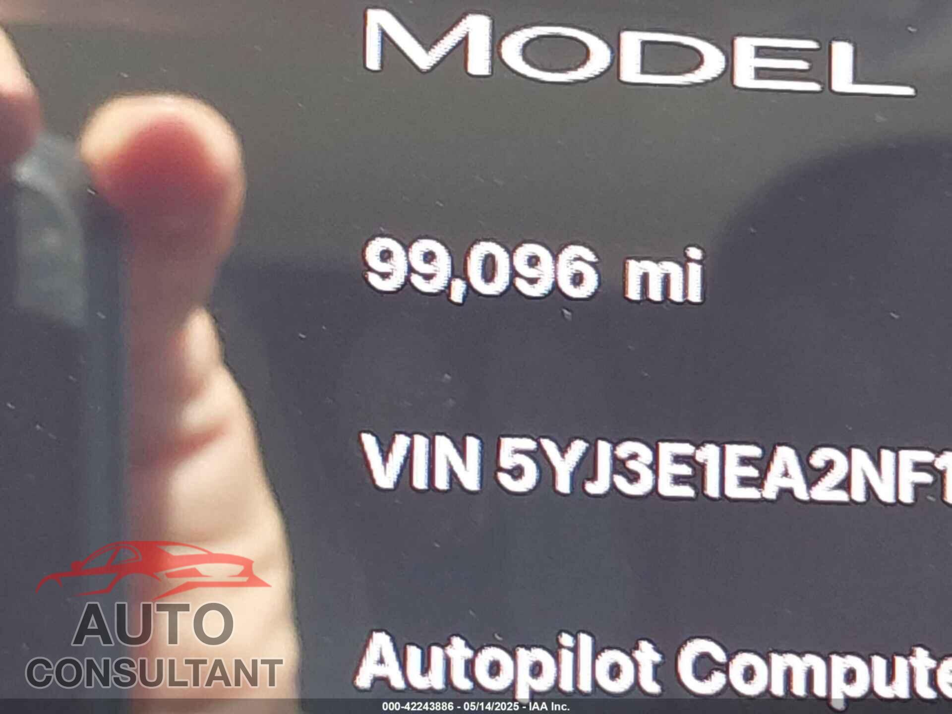 TESLA MODEL 3 2022 - 5YJ3E1EA2NF148570