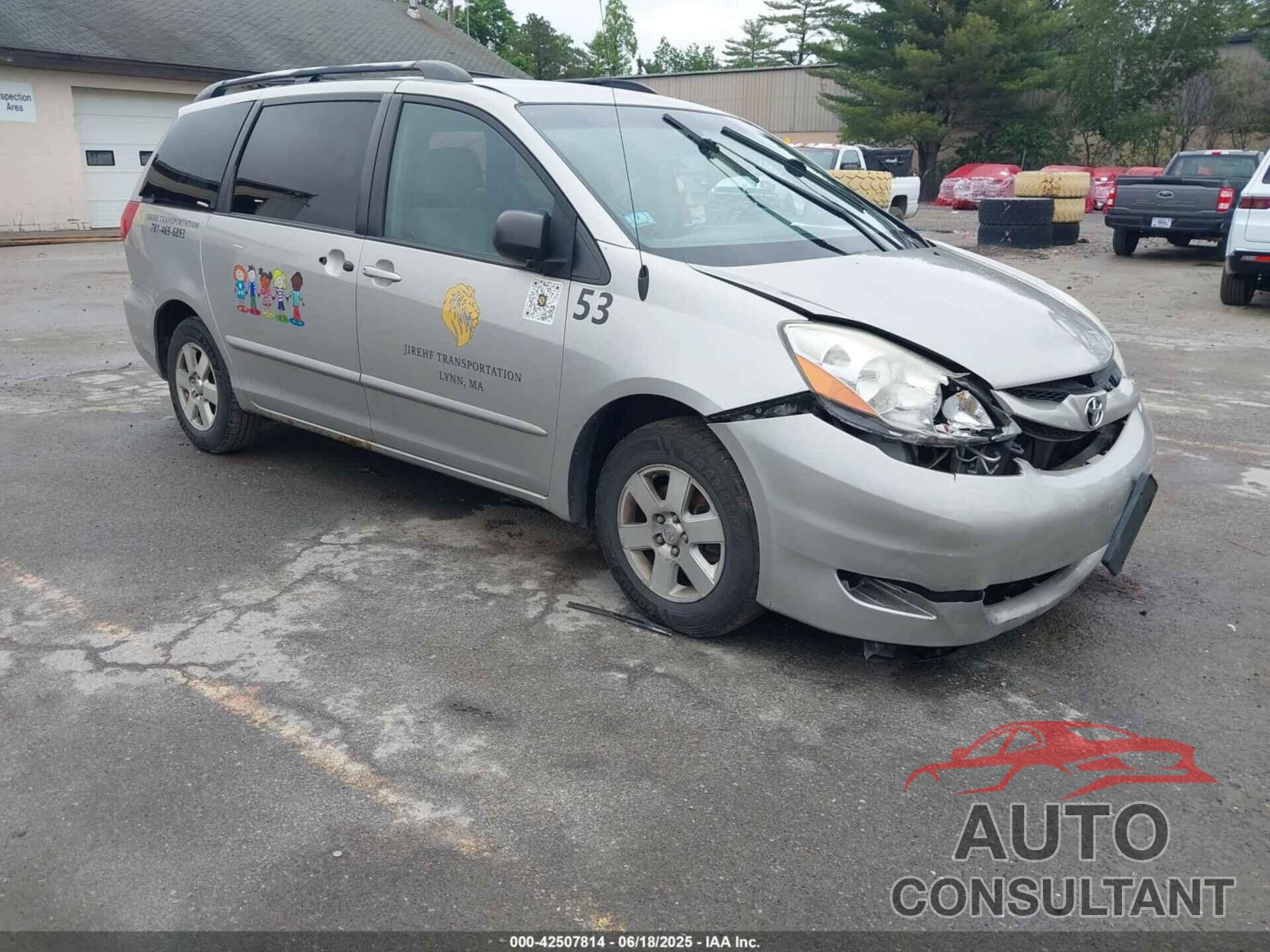 TOYOTA SIENNA 2009 - 5TDZK23C09S227136