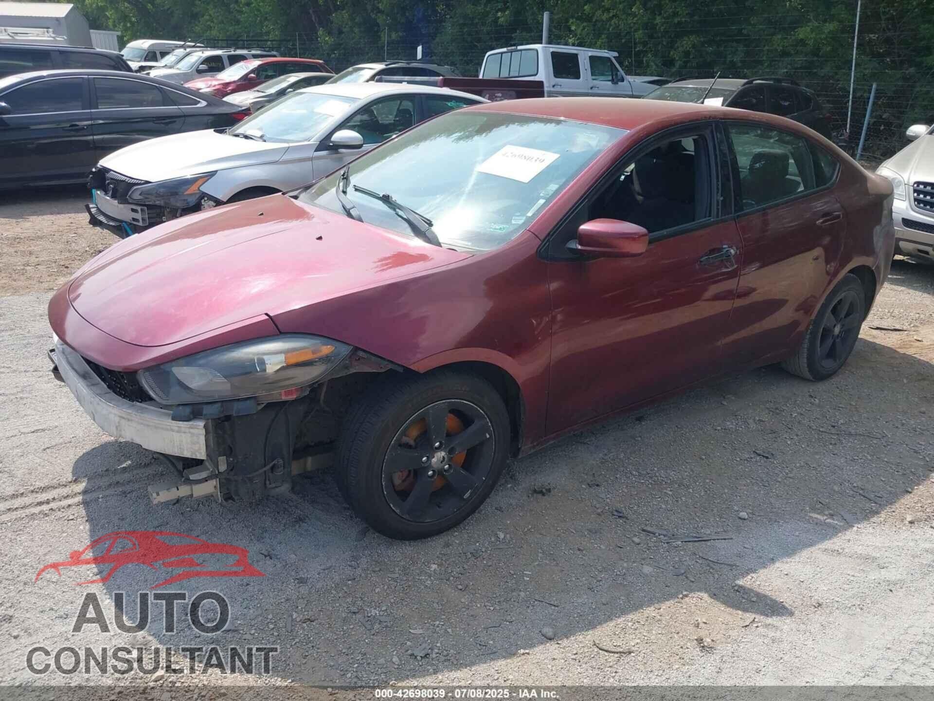 DODGE DART 2015 - 1C3CDFBB6FD308900