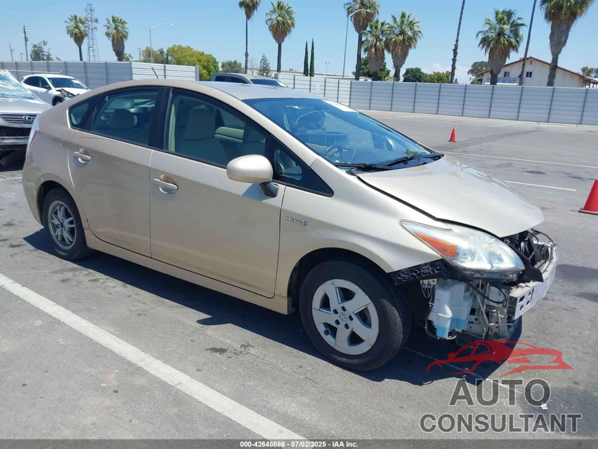 TOYOTA PRIUS 2010 - JTDKN3DU7A1017804