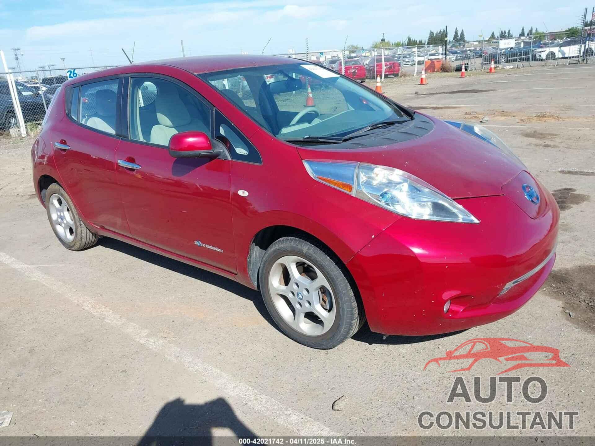 NISSAN LEAF 2012 - JN1AZ0CPXCT025416
