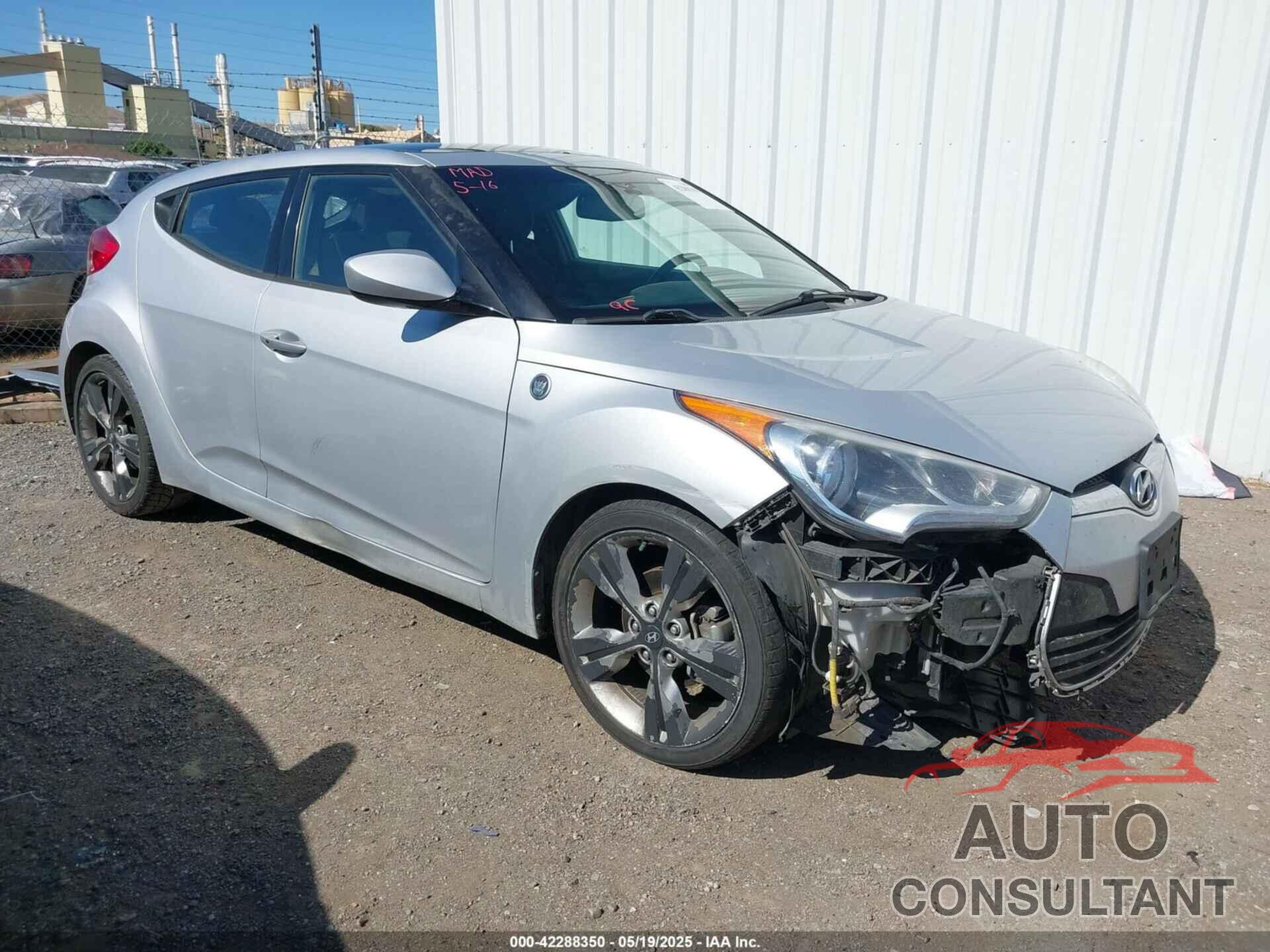 HYUNDAI VELOSTER 2017 - KMHTC6AD8HU312947
