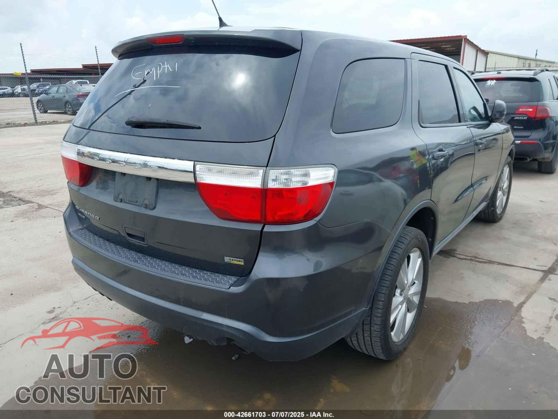 DODGE DURANGO 2011 - 1D4RE2GG9BC707433