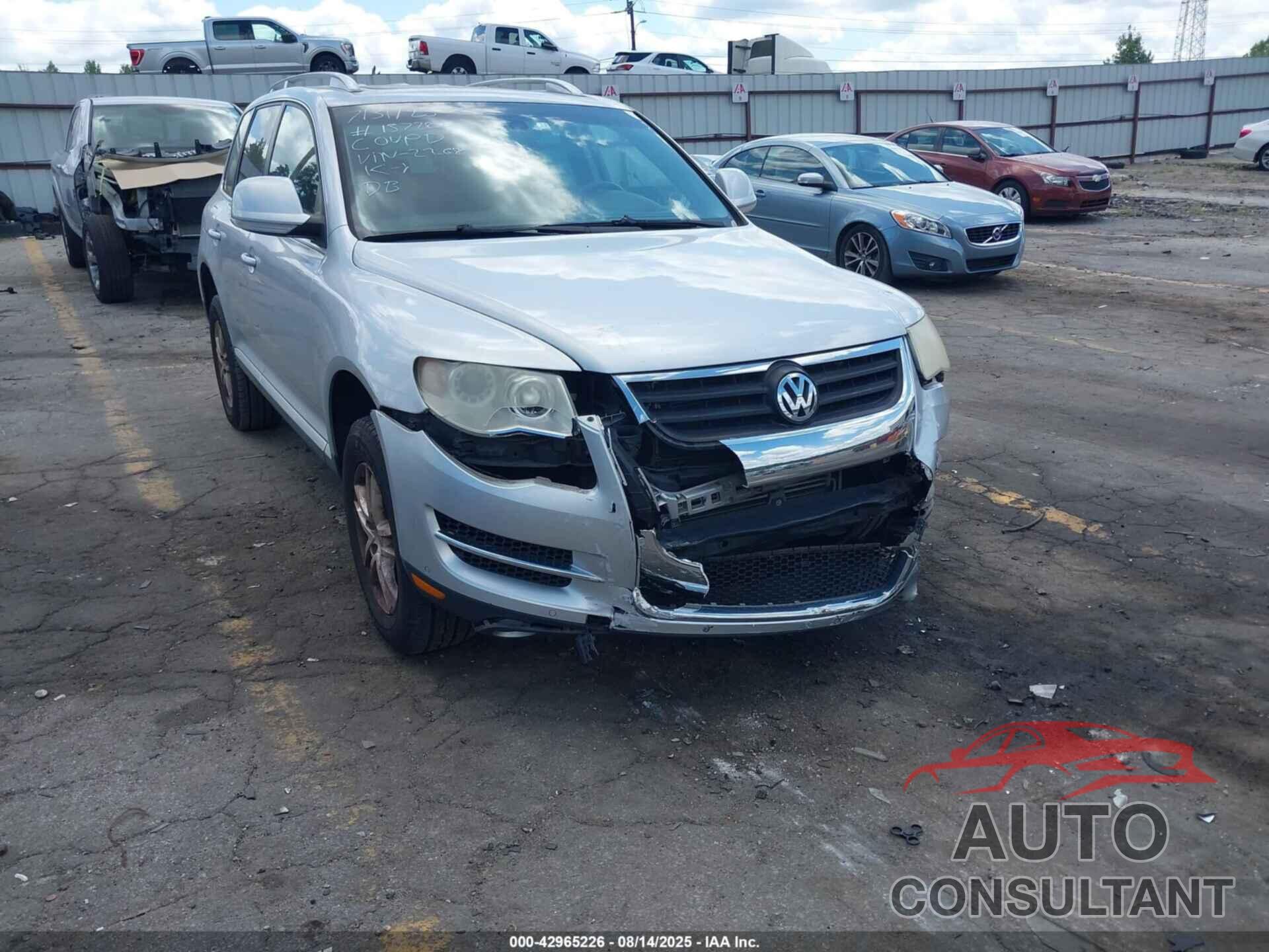 VOLKSWAGEN TOUAREG 2 2009 - WVGBE77L19D022268