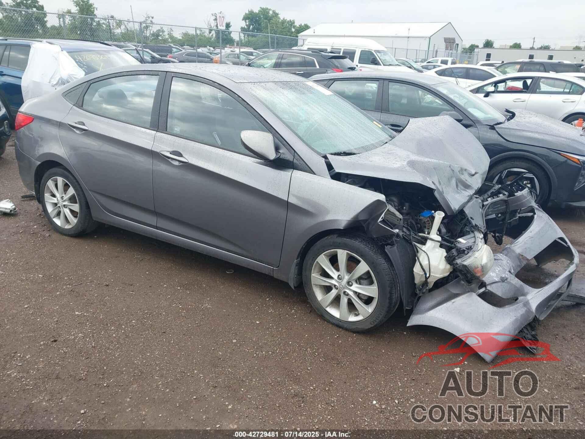 HYUNDAI ACCENT 2013 - KMHCU4AE9DU473358